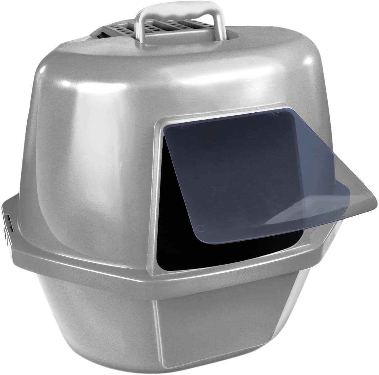 Van Ness Enclosed Cat Litter Box - Large Covered Cat Pan with Hood for Odor Control - Perfect for Small Spaces & Multi-Cat Homes