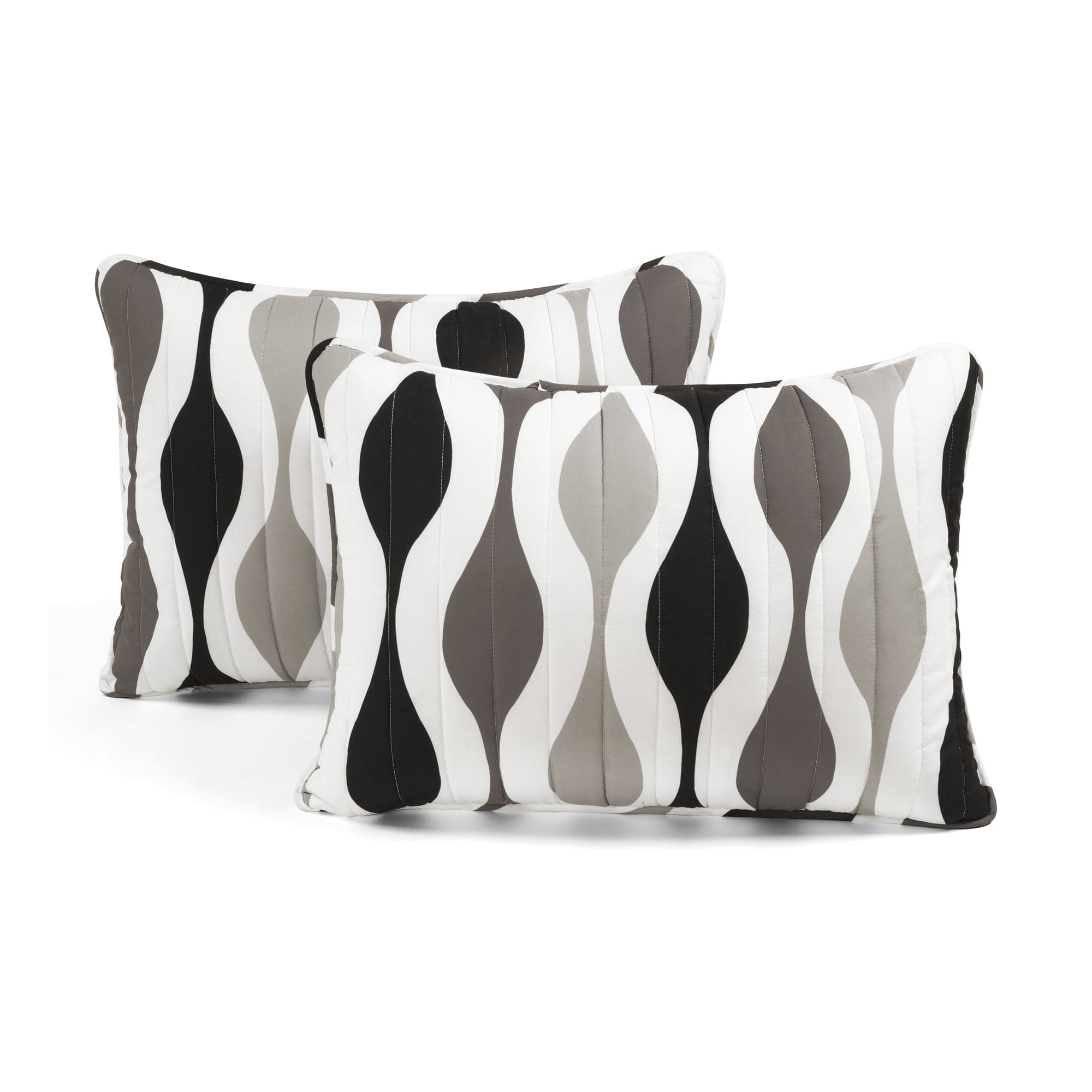 Mid Century Geo Reversible Quilt 3 Piece Set - Modern Geometric Bedding for Master & Guest Bedrooms - Perfect for Home Decor & Cozy Nights