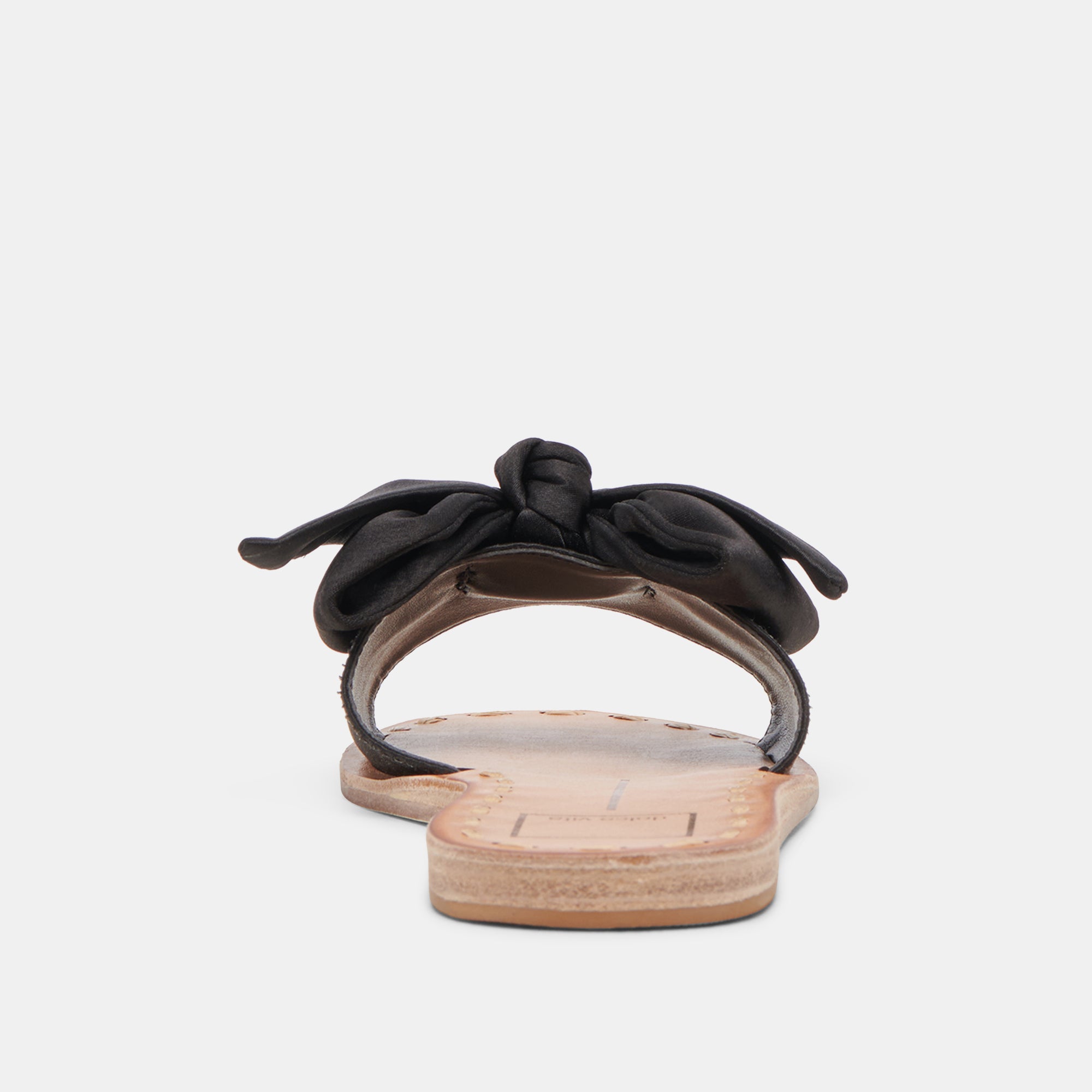 Darsey Women's Onyx Satin Sandals - Elegant Comfortable Slide Sandals for Summer, Beach, and Casual Outings
