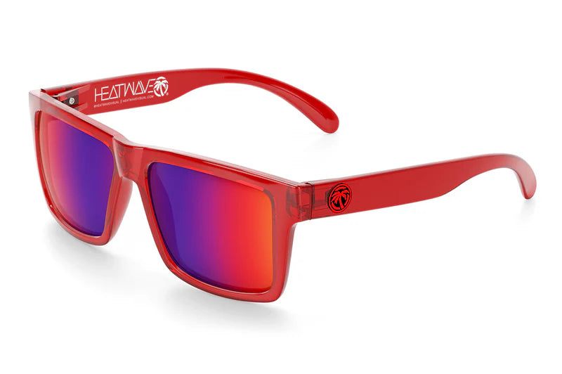 Vise Z87 Safety Sunglasses - Neon Red - UV Protection, ANSI Z87.1 Certified for Work & Outdoor Activities - Perfect for Construction, Cycling, and Running