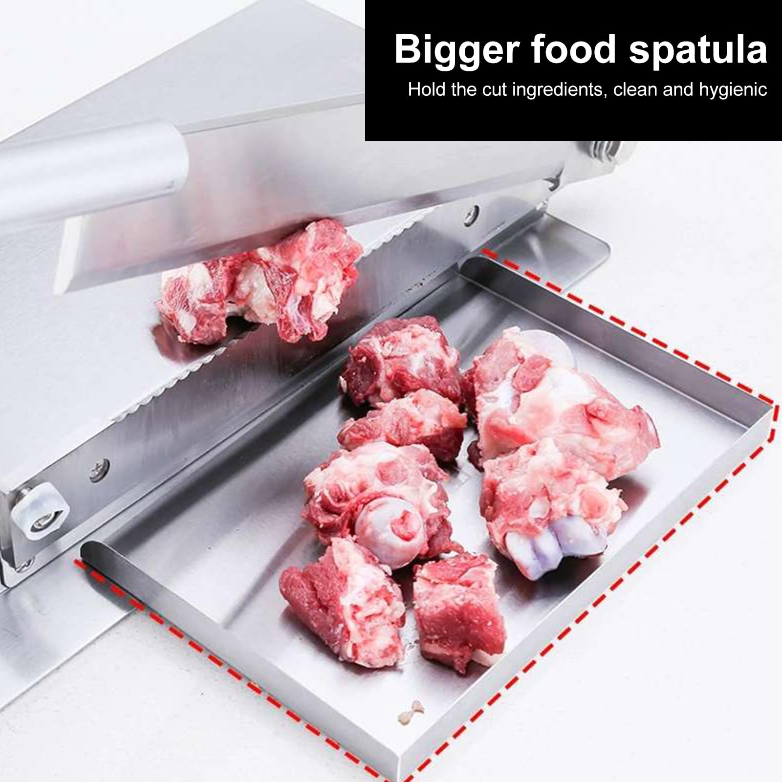 Heavy Duty Manual Meat Bone Cutter - Frozen Meat Slicer & Chopper for Chicken, Beef, Goat, Pig, Fish - Professional Kitchen Butcher Tool for Home & Restaurant Use