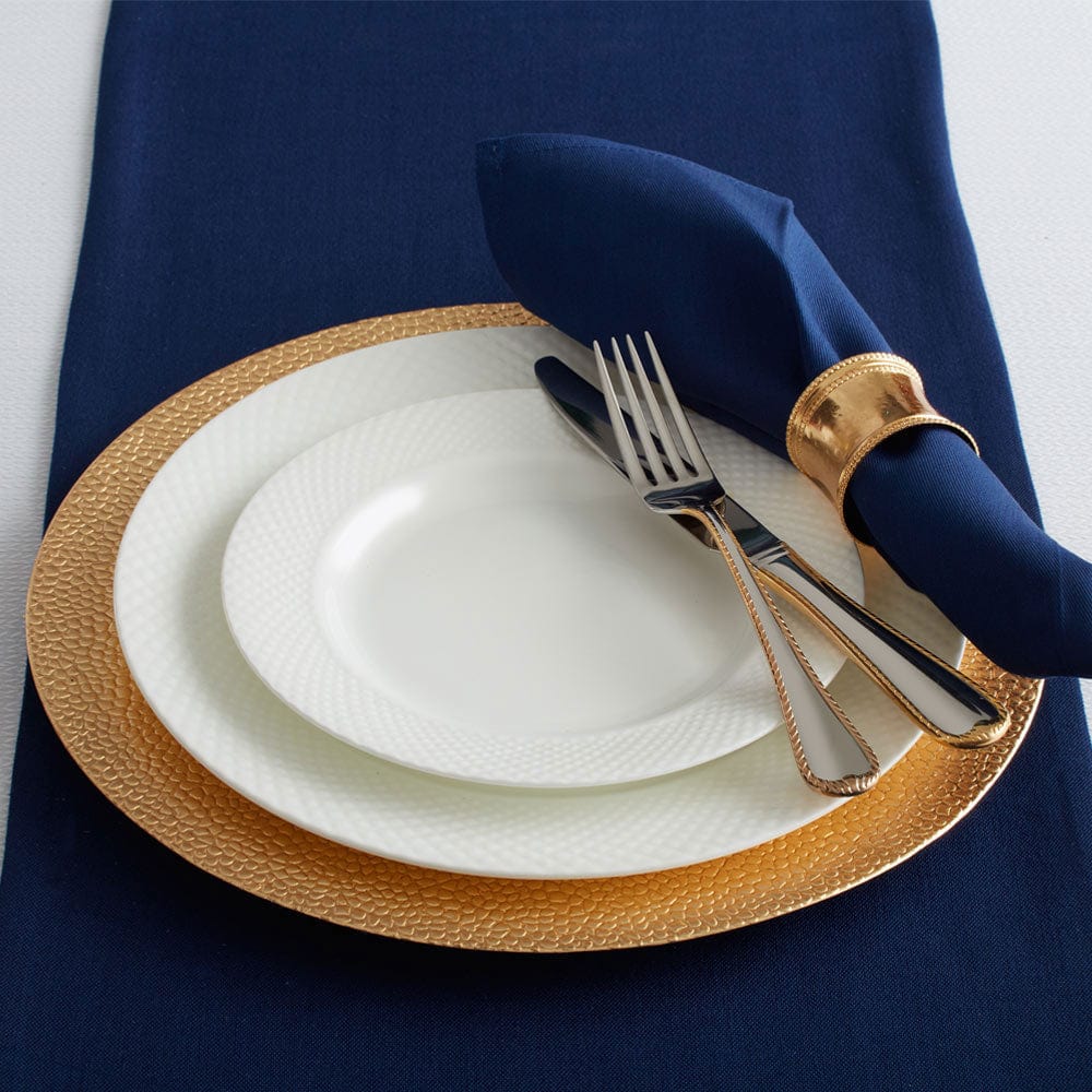 Stanton 4-Piece Dinner Plate Set - Elegant Porcelain Plates for Dining, Entertaining & Everyday Use - Perfect for Restaurants, Home Kitchens & Special Occasions