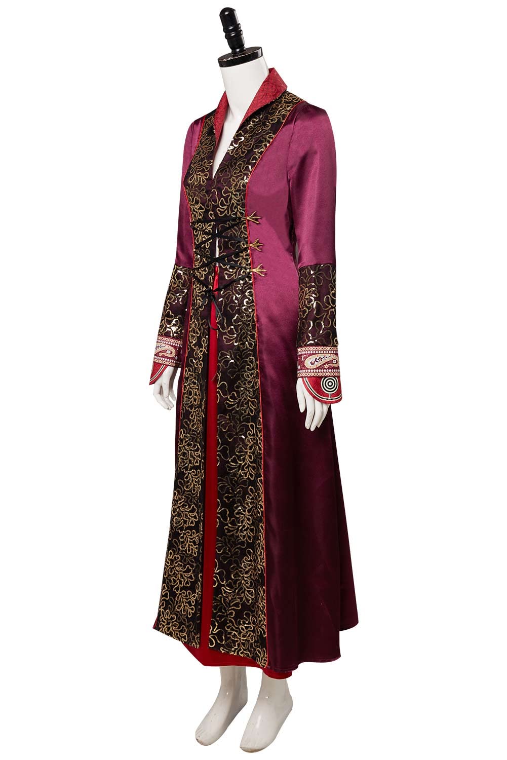 Kucos Women's Cosplay Costume - Elegant Long Dress Robe Queen Uniform Princess Outfit for Halloween, Renaissance Fairs & Themed Parties | Medieval Fantasy Dress for Cosplay Enthusiasts