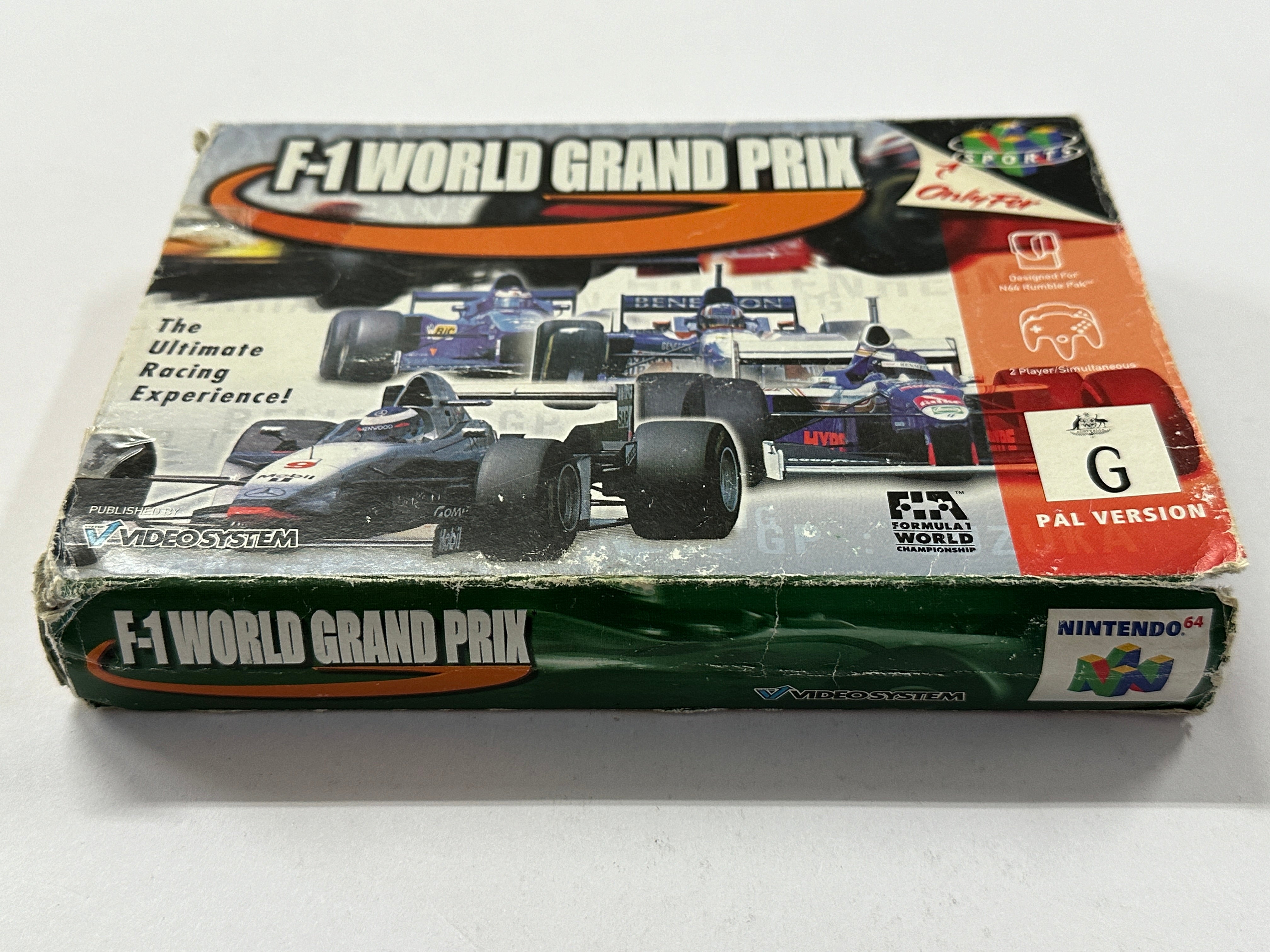 F1 World Grand Prix Complete In Box - Authentic Racing Game for PlayStation - Perfect for Racing Enthusiasts & Collectors