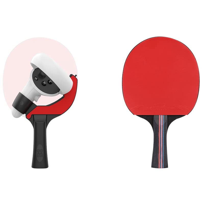 Aokicase VR Controller Handle for Oculus Quest 2 - Table Tennis Racket Grip, VR Golf Club Attachment, First Person Tennis Accessories - Enhance Your VR Gaming Experience
