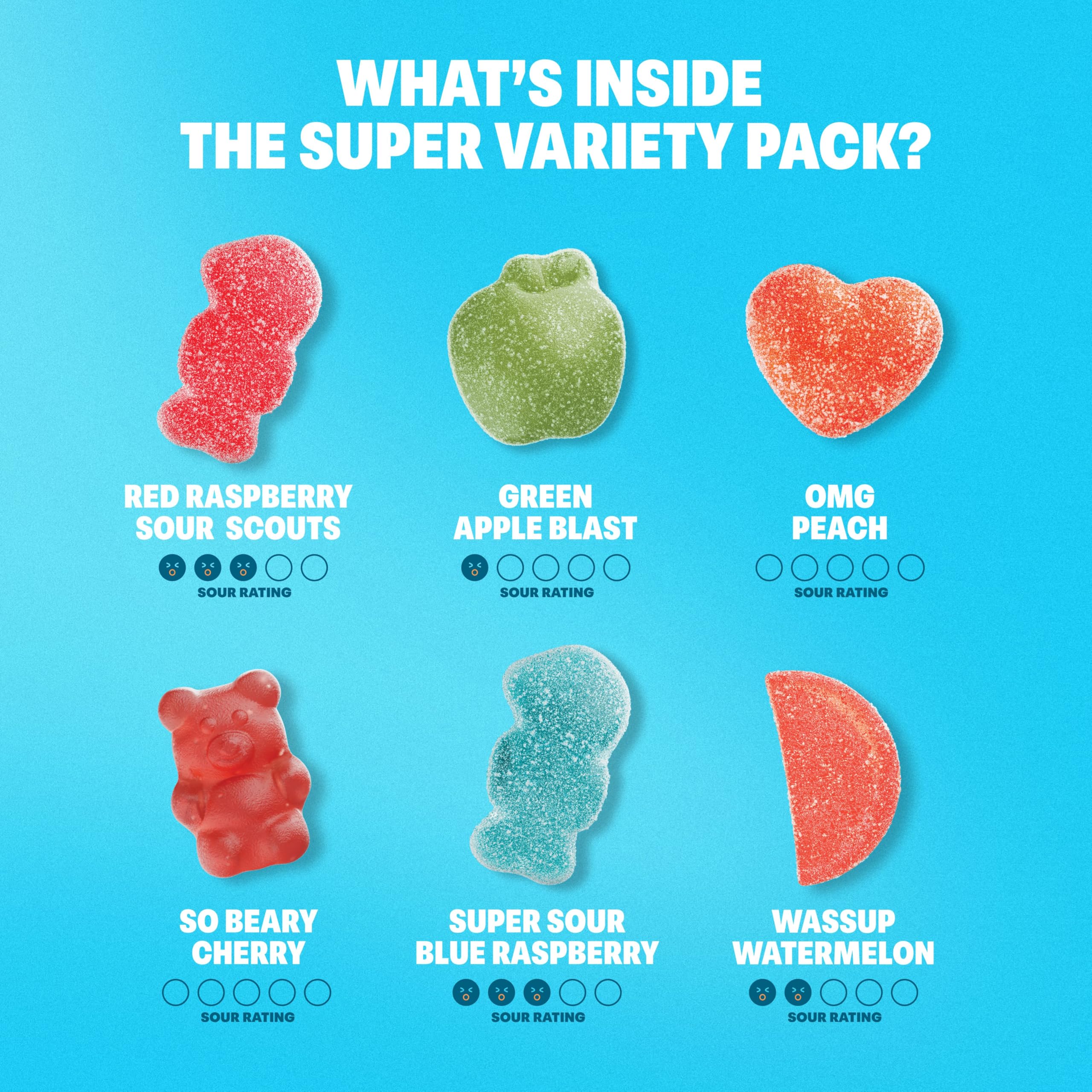 Shameless Snacks - Healthy Low Calorie Keto Gummies | Gluten Free, Low Carb Candy | 6-Pack Variety Mix | Perfect for Weight Loss, Keto Diet & On-the-Go Snacking