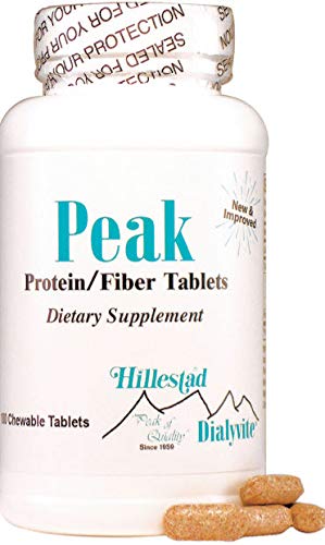 Peak Protein & Fiber Chewable Tablets - High Protein Supplement with Fiber for Digestive Health & Muscle Support - Perfect for Fitness Enthusiasts & Active Lifestyles