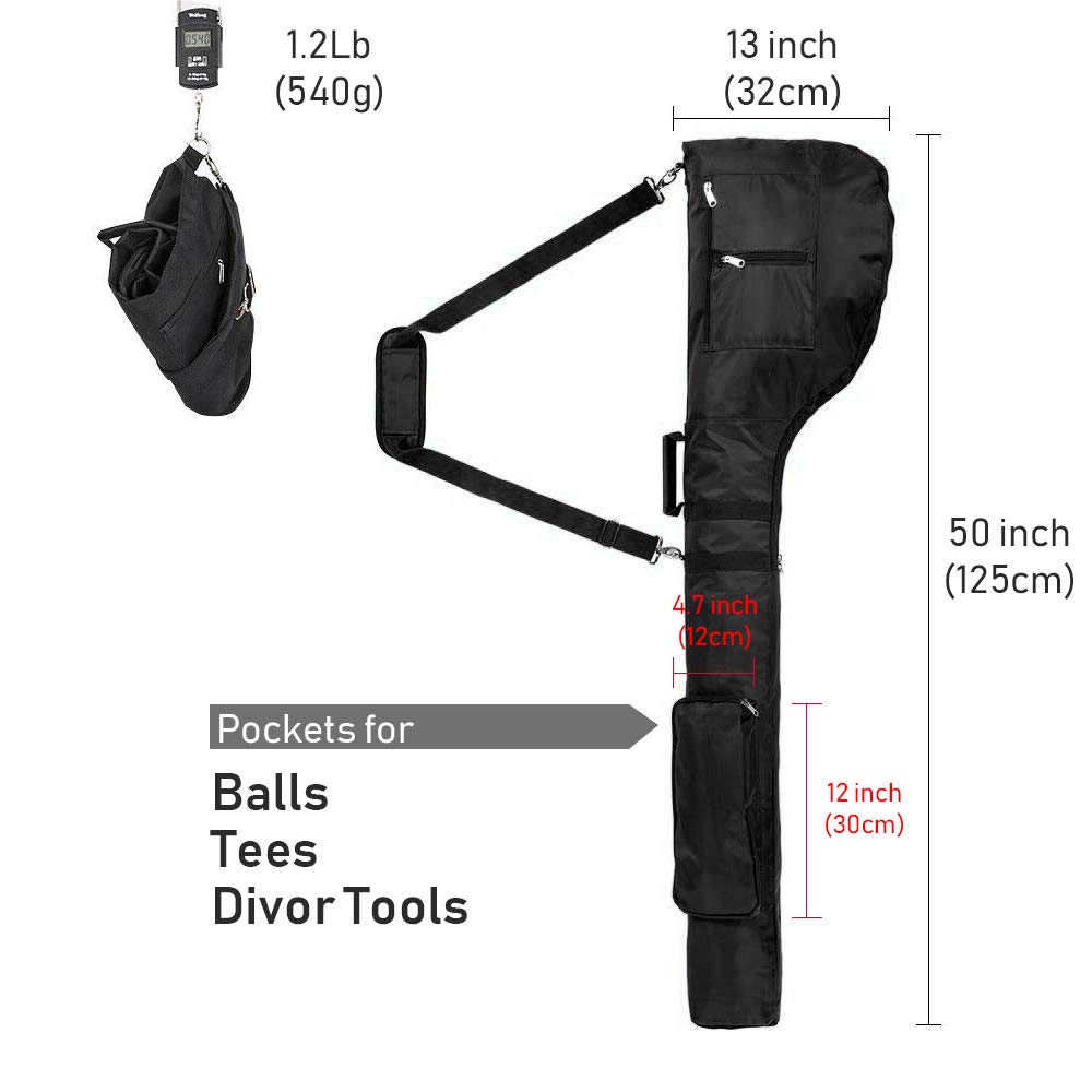 Portable Golf Carry Bag - Waterproof & Foldable for Driving Range | Gift for Golfers