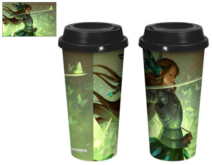 Butterfly Sword Insulated 20 oz Stainless Steel Tumbler with Lid - Leakproof Travel Mug for Coffee, Tea & Cold Drinks - Perfect for Camping, Office & Gym Use