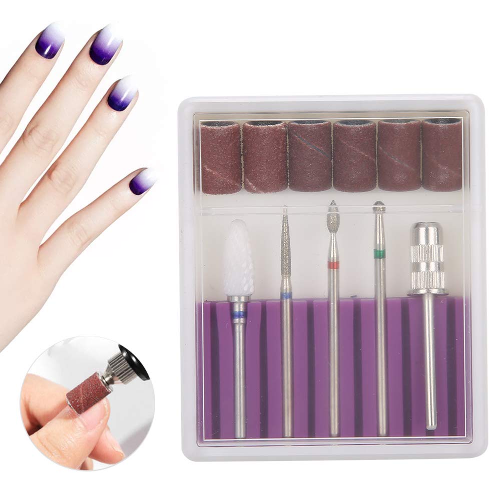 5Pcs Tungsten Steel Nail Drill Bit Set - 3/32 Inch Grinding Head & Cuticle Drill for Professional Manicure & Pedicure | Nail Polish, Gel Polish & Nail Art Tools | Perfect for Salon, Home Use & DIY Nail Care