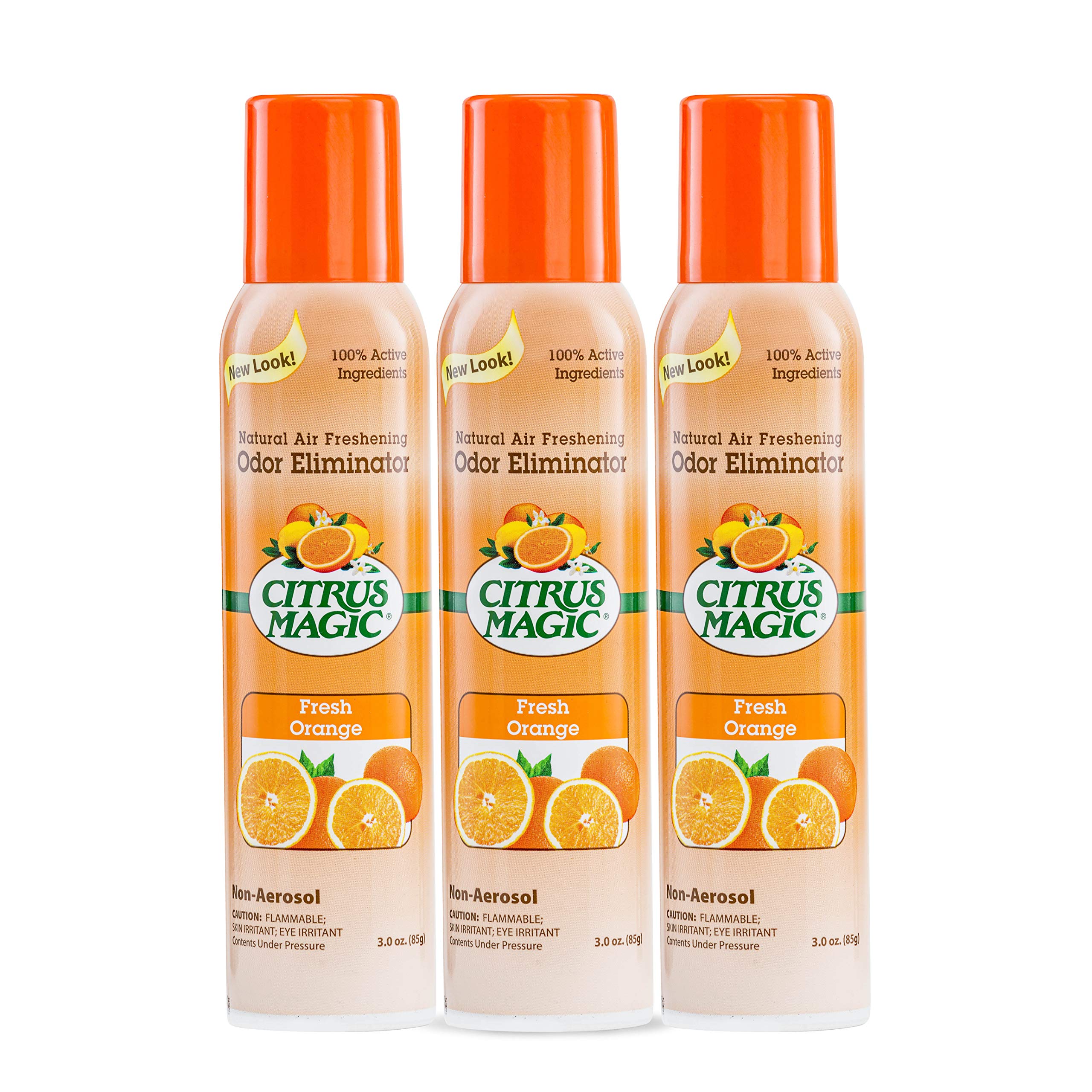 Citrus Magic Natural Odor Eliminator Air Freshener Spray - Orange Blast Scent & Pet Odor Absorbing Solid Air Freshener | Eliminates Household & Pet Odors for Fresh Home, Office & Car Use