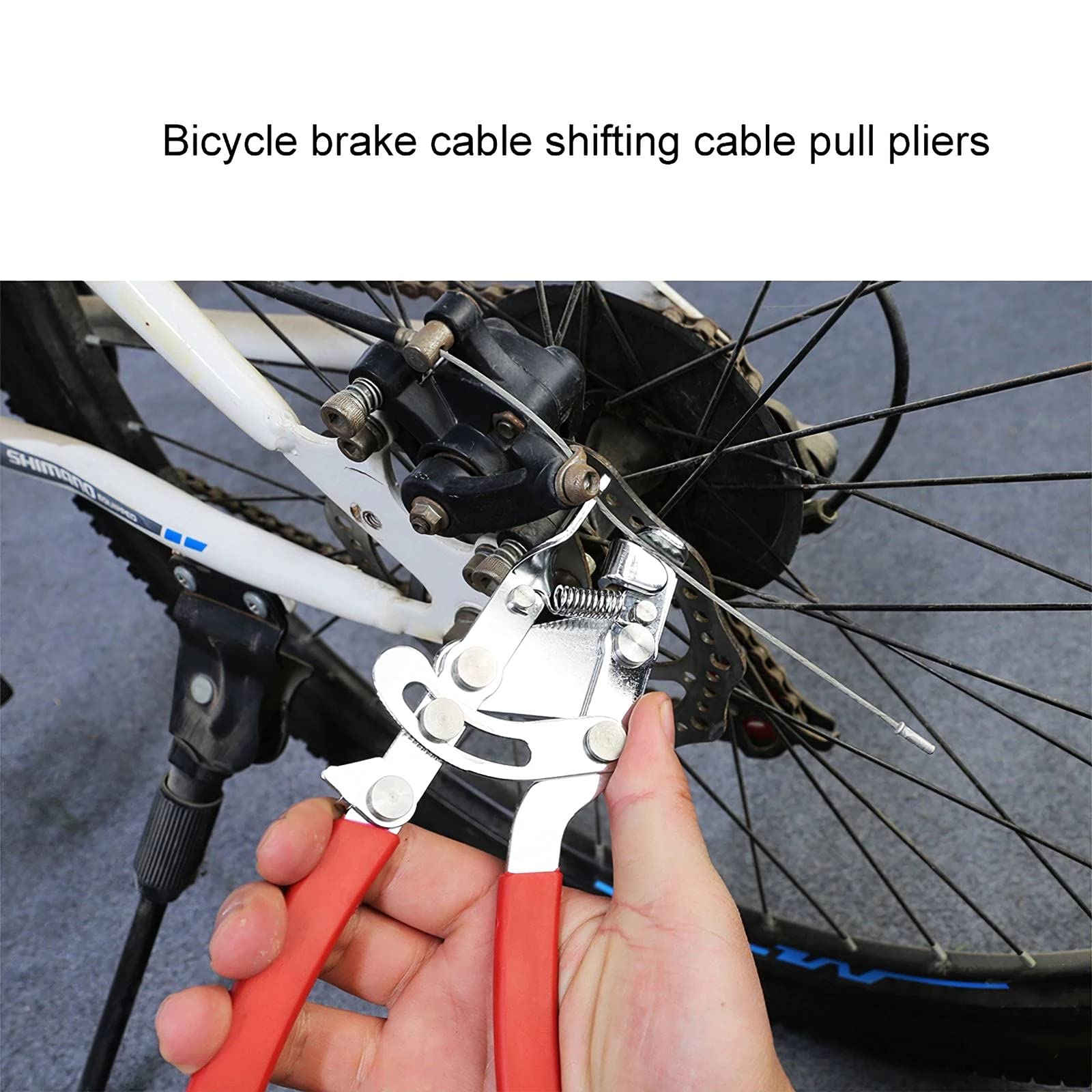 **Bike Cable Puller Pliers - Steel Bicycle Brake & Gear Tensioner Tool for Mountain Bike Repair & Maintenance (Black) - Perfect for DIY Bike Tuning & Workshop Use**