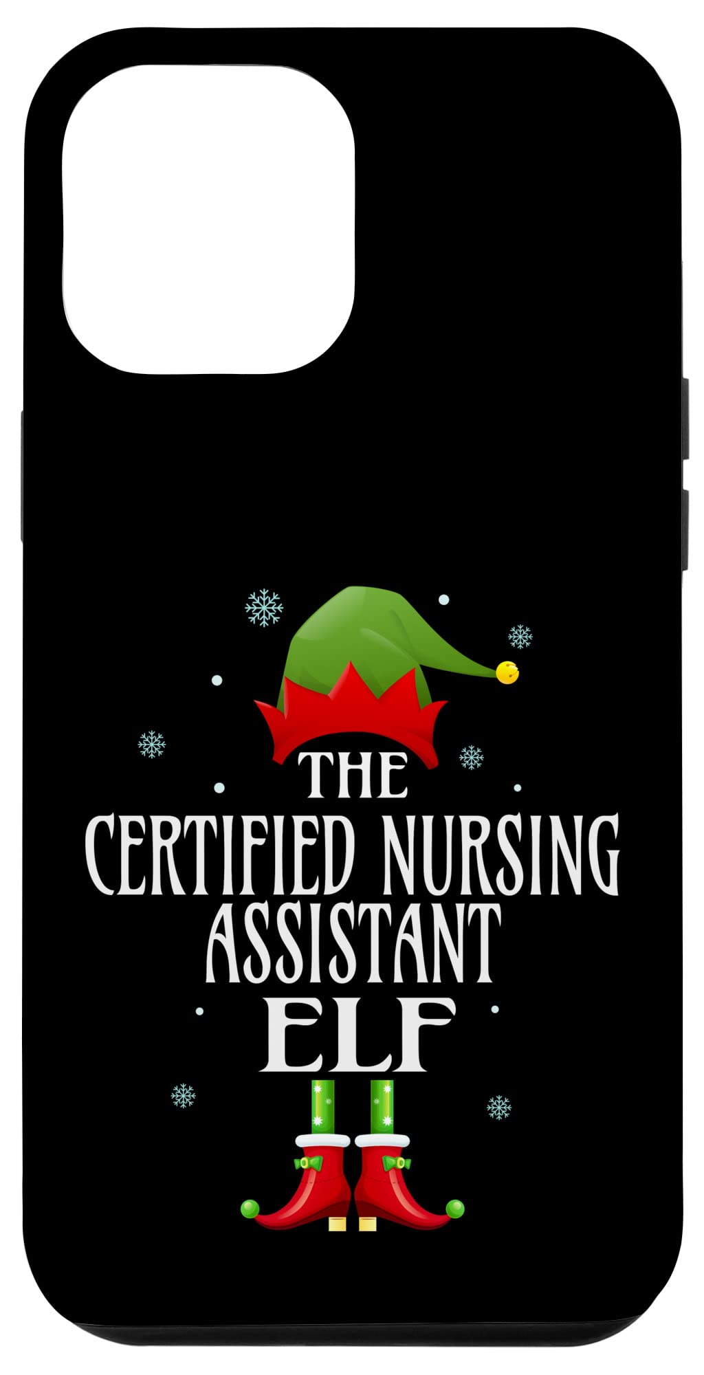 iPhone 12 Pro Max Case | CNA Certified Nursing Assistant | Christmas Elf Design | Holiday Gift | Perfect for Nurses & Healthcare Workers
