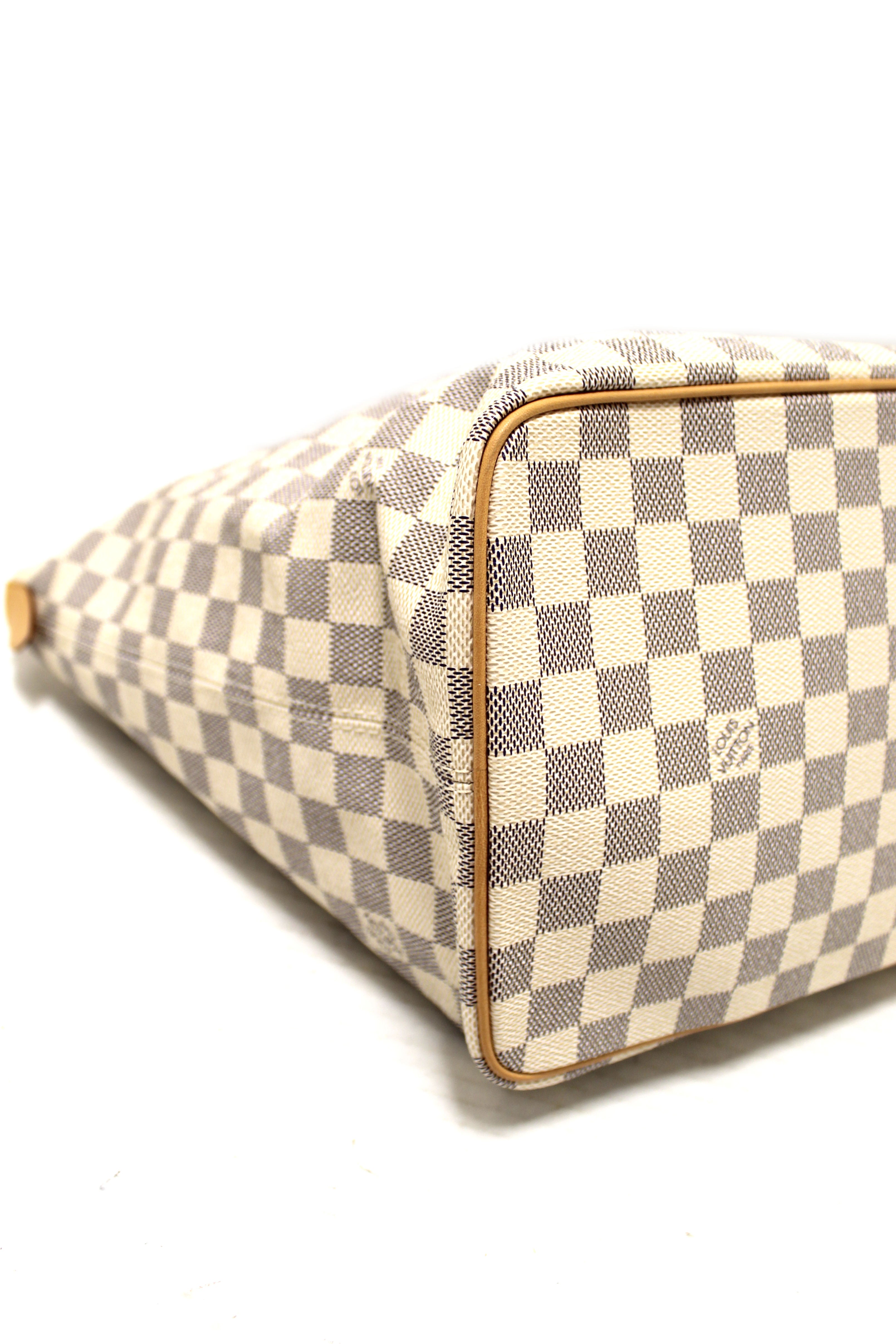 Authentic Louis Vuitton Damier Azur Saleya MM Shoulder Bag - Luxury Designer Handbag for Women, Perfect for Work, Travel & Everyday Use