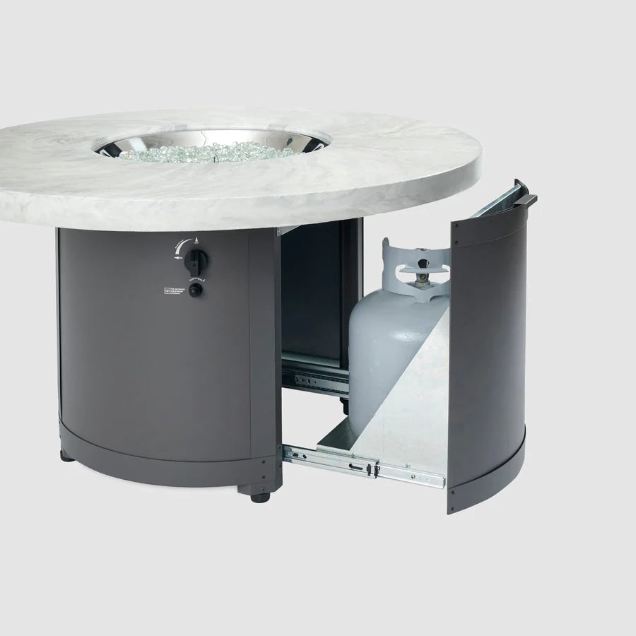 Beacon Fire Table by The Outdoor Greatroom Company - Outdoor Gas Fire Pit Table for Patio, Backyard & Deck - Perfect for Entertaining & Relaxing