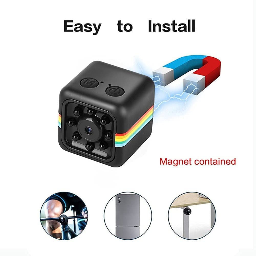 Mini Hidden WiFi Wireless Spy Camera 1080P - Tony Home Security Camera with Night Vision for Indoor/Outdoor Use, Small Pet/Dog Monitoring Camera with Real-Time Mobile Phone App - Perfect for Baby Monitoring, Home Surveillance & Pet Care