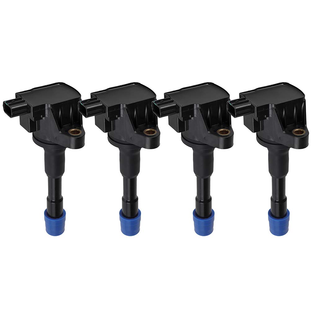 SCITOO 4Pcs Ignition Coil UF628 Compatible with Honda Insight 1.3L 2010-2014, Civic 1.5L 2012-2013 & Acura ILX 1.5L 2013-2014 - Replacement for 5C1797 52-2152 - Perfect for Engine Performance & Fuel Efficiency