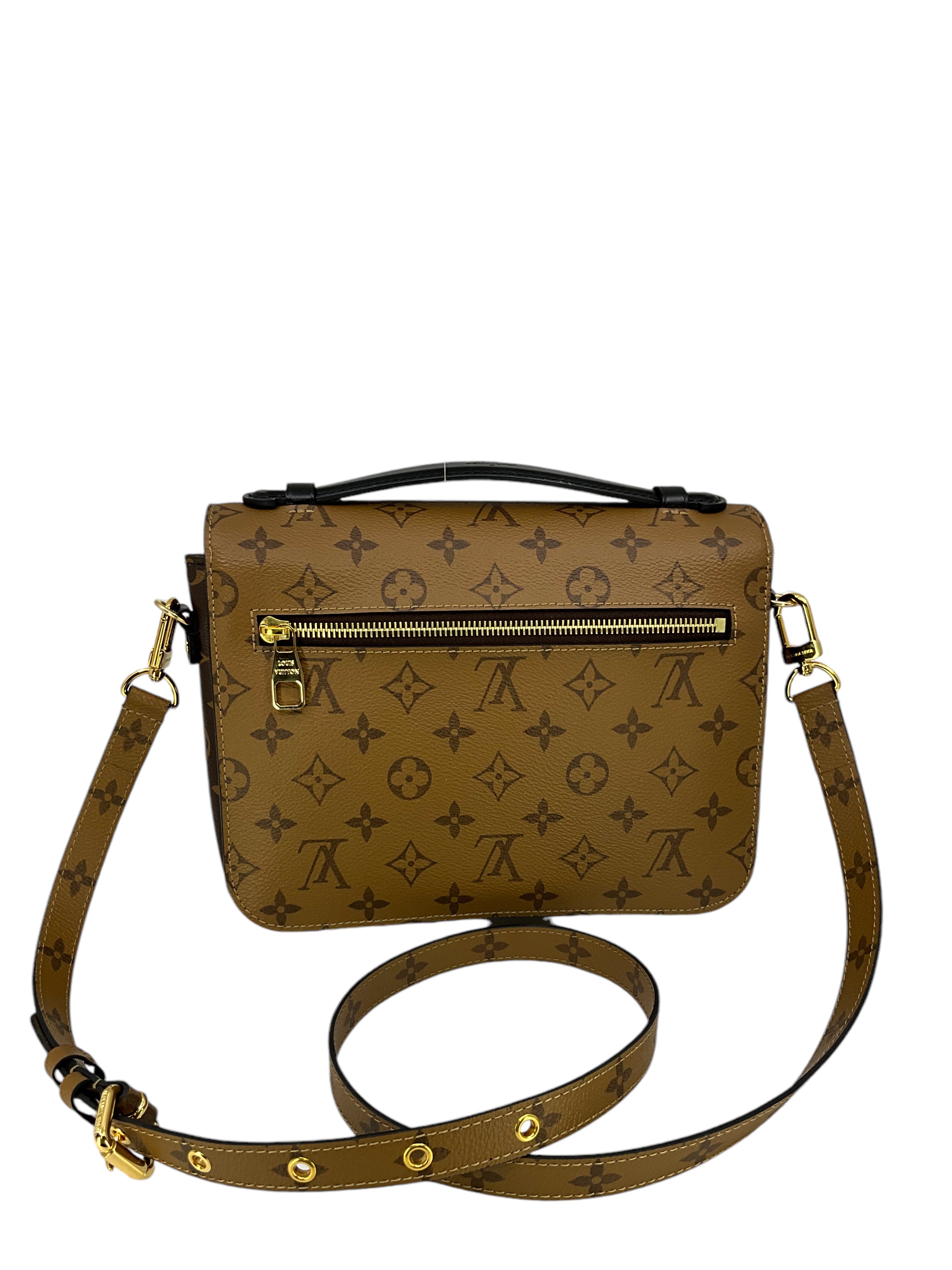 Authentic Louis Vuitton Reverse Monogram Pochette Metis Crossbody Bag - Luxury Handbag for Women, Perfect for Work, Travel & Everyday Use