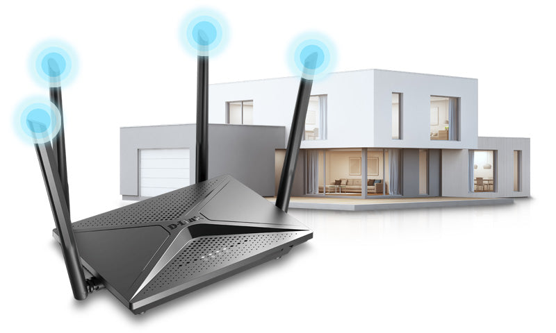 D-Link DIR-2150 AC2100 Dual-Band Mesh Wi-Fi Gigabit Router - High-Speed Wireless Internet for Home & Office Networking | Perfect for Streaming, Gaming & Smart Home Devices