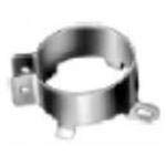 VR6B Vertical Mounting Clamp - Zinc Chromate Coated Steel Cap Accessories (10 Pack) - Perfect for Pipe Fittings, Construction & DIY Projects