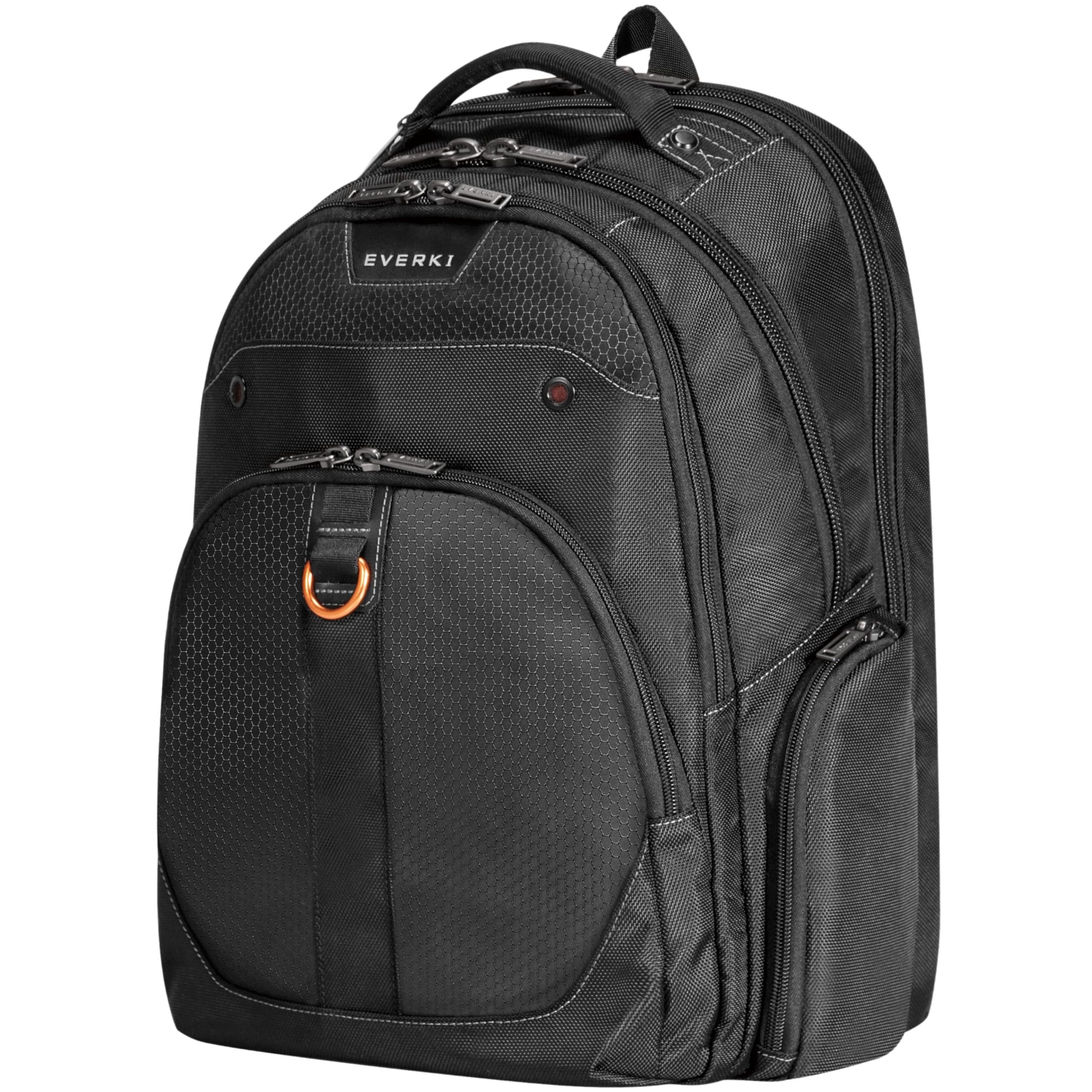 Everki Atlas Checkpoint Friendly Laptop Backpack - 17.3 Inch Waterproof Business Travel Backpack with USB Charging Port, Black - Perfect for Work Commute, Airport Security & College Students