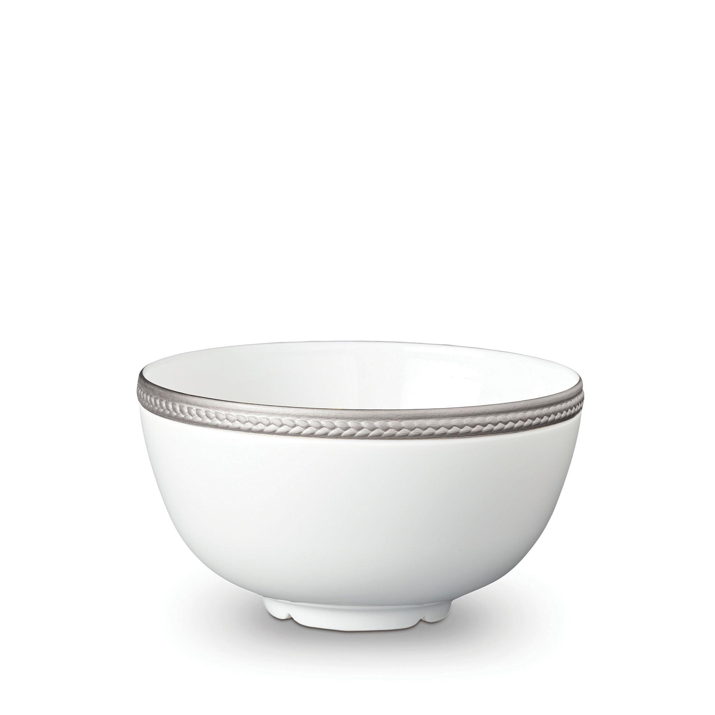 Braided Silk Cereal Bowl - Elegant & Durable Handmade Porcelain Breakfast Bowl for Cereal, Soup, Salad - Perfect for Home, Restaurant, or Gift