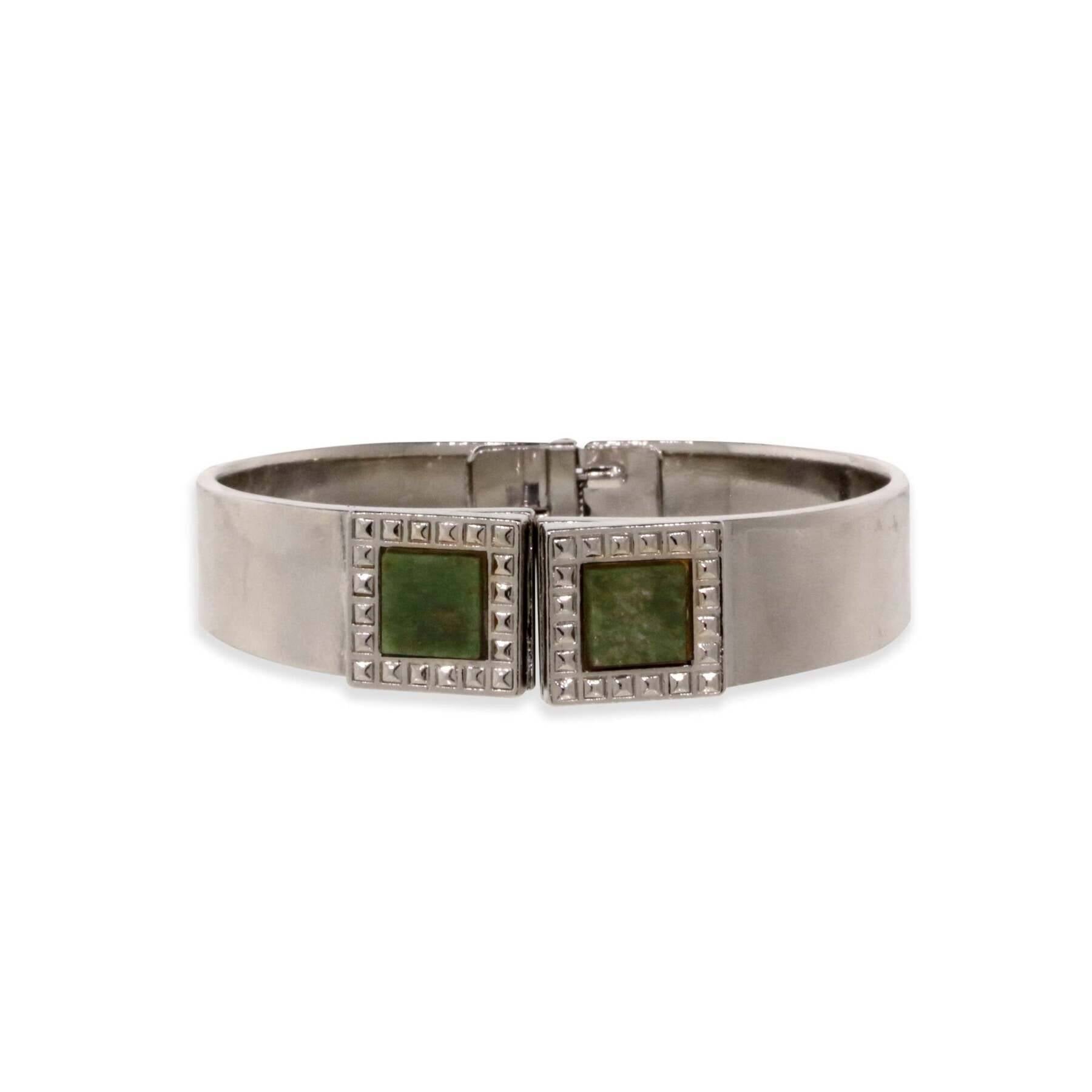 1928 Jewelry Gemstone Square Spring Bracelet for Women - Elegant Beaded Stretch Bracelet with Cubic Zirconia - Perfect for Parties, Weddings & Everyday Wear
