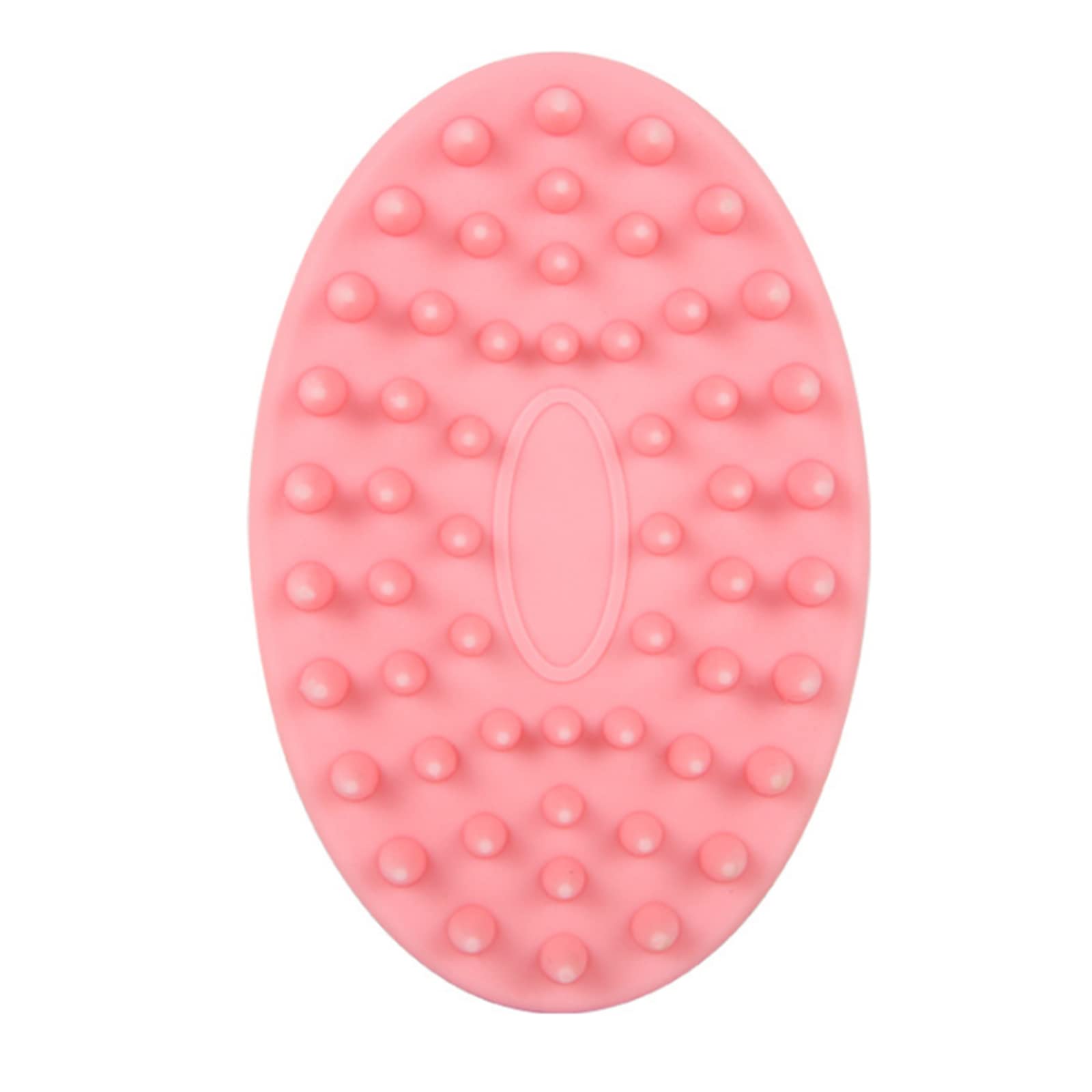 POOWE 2-in-1 Bath & Shampoo Brush - Soft Body Scalp Massager & Exfoliating Brush for Adults & Babies (Pink) | Gentle Skin Cleansing & Relaxing Massage for Shower, Bath & Hair Care