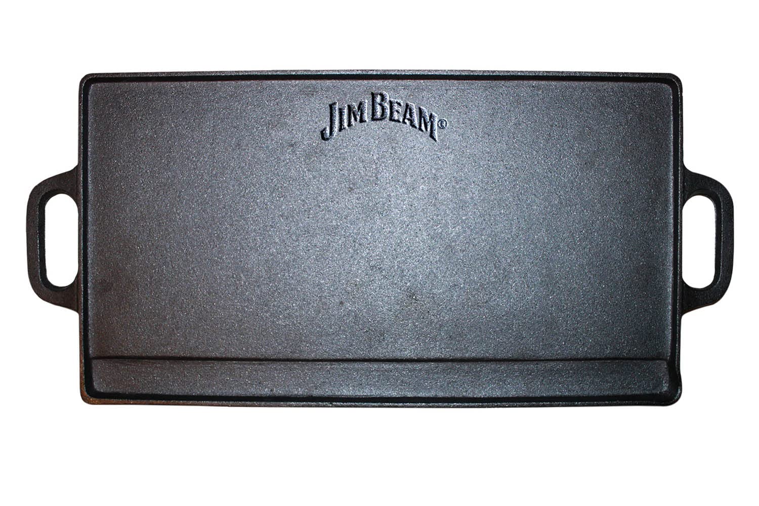 Jim Beam Heavy Duty Double Sided Cast Iron Griddle Pan - 20