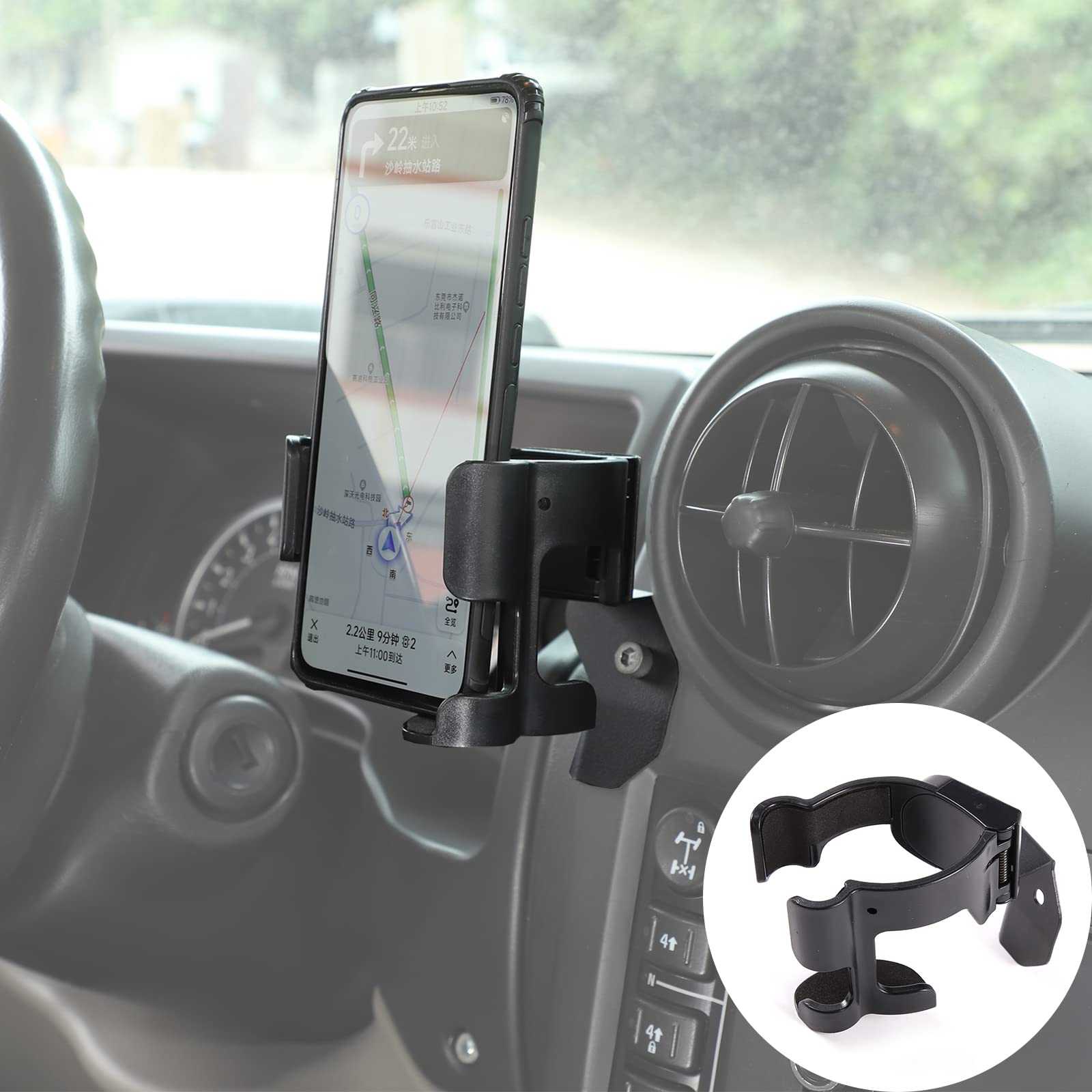 **PIUGILH Car Side Vent Phone Mount Holder - Compatible with Hummer H2 2003-2007, Universal Hands-Free Car Cell Phone Holder for iPhone & Android (Left Vent) - Perfect for GPS Navigation & Safe Driving**