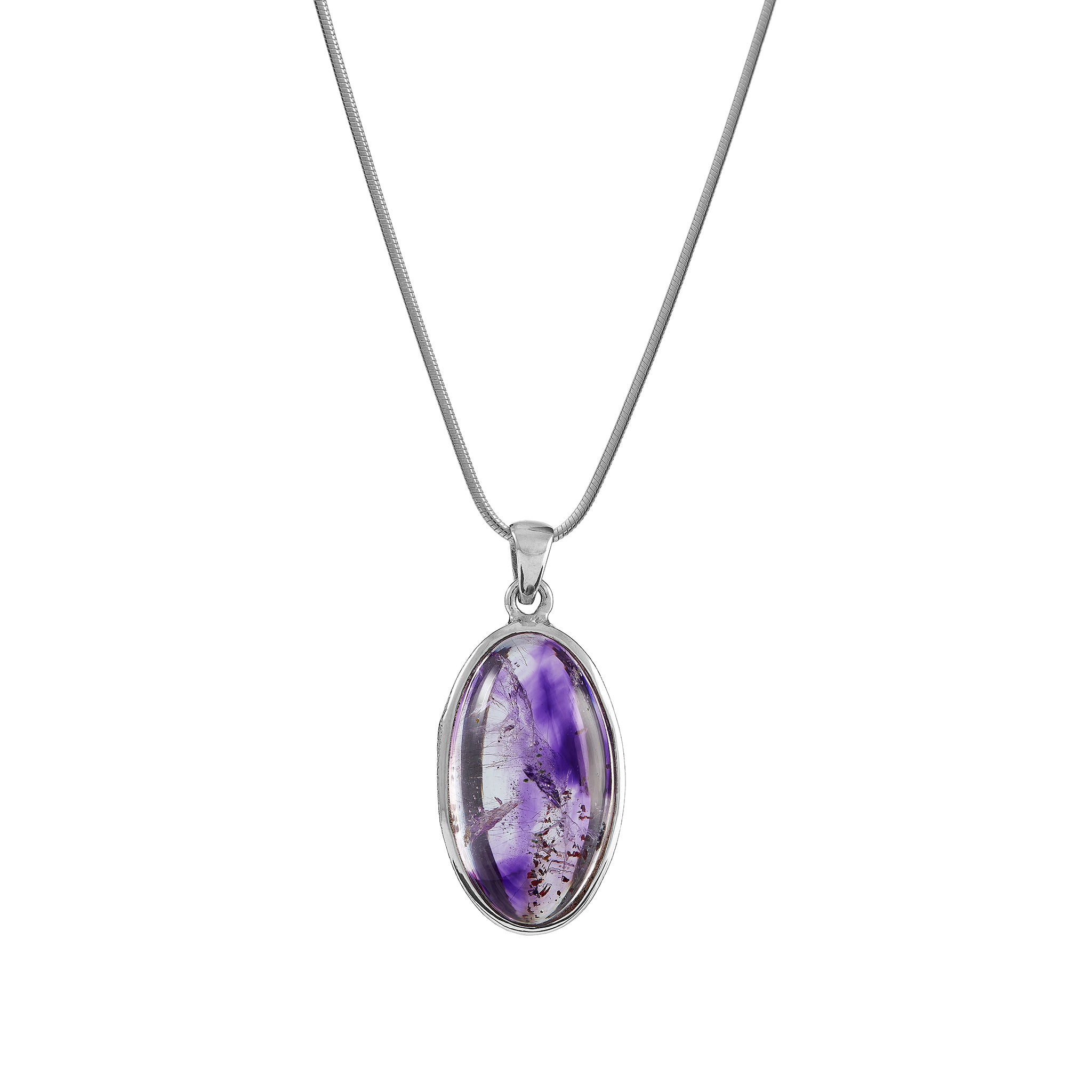 Natural Ametrine Gemstone Pendant Necklace for Women - Healing Crystal Jewelry Gift for Meditation, Yoga & Spiritual Energy