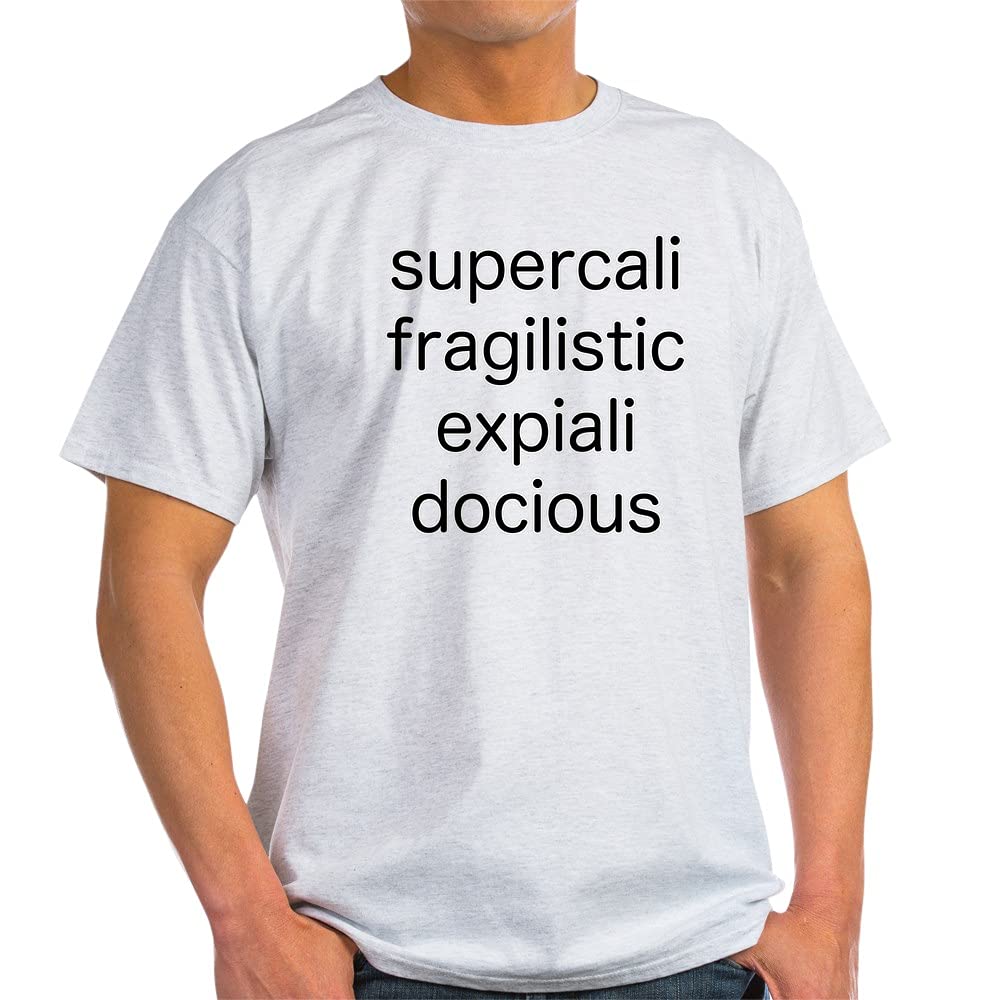 Supercali 100% Cotton T-Shirt for Men & Women | Soft Breathable White Tee | Casual Wear, Gift Idea, Everyday Outfit