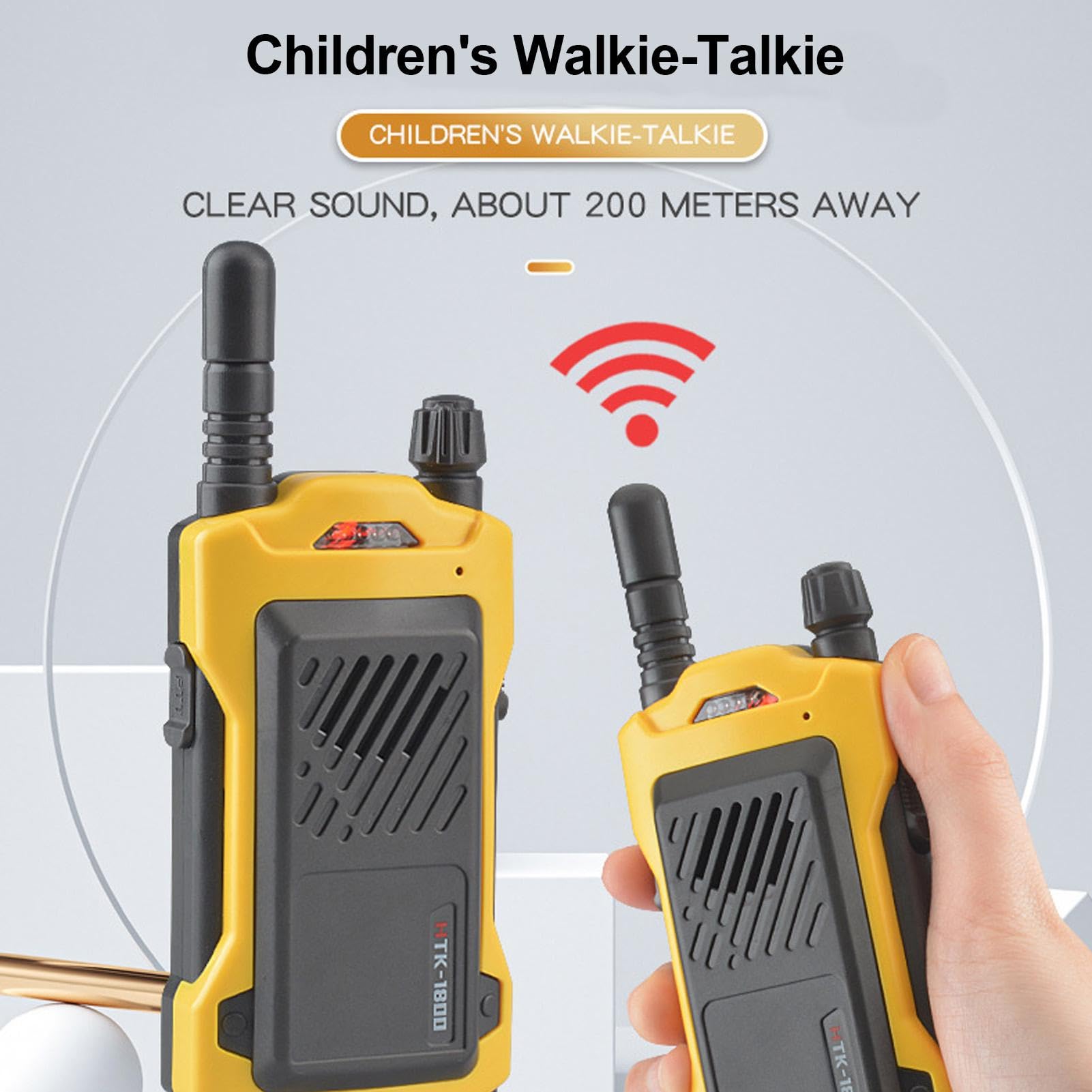 Kids Walkie Talkies - 2 Pack Children's Toy Radios with 200M Range | Outdoor, Camping & Hiking Toys for Boys & Girls - Perfect for Backyard Adventures, Family Trips & Playtime Fun