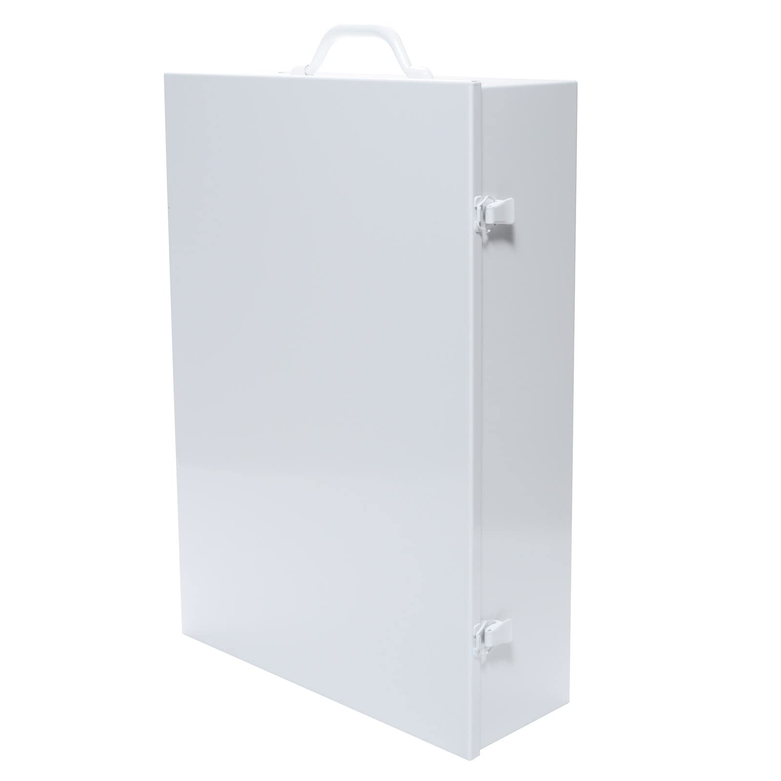 Industrial First Aid Kit - 4 Shelf Empty Metal Cabinet for Workplace Safety & Emergency Preparedness | Perfect for Factories, Warehouses & Offices