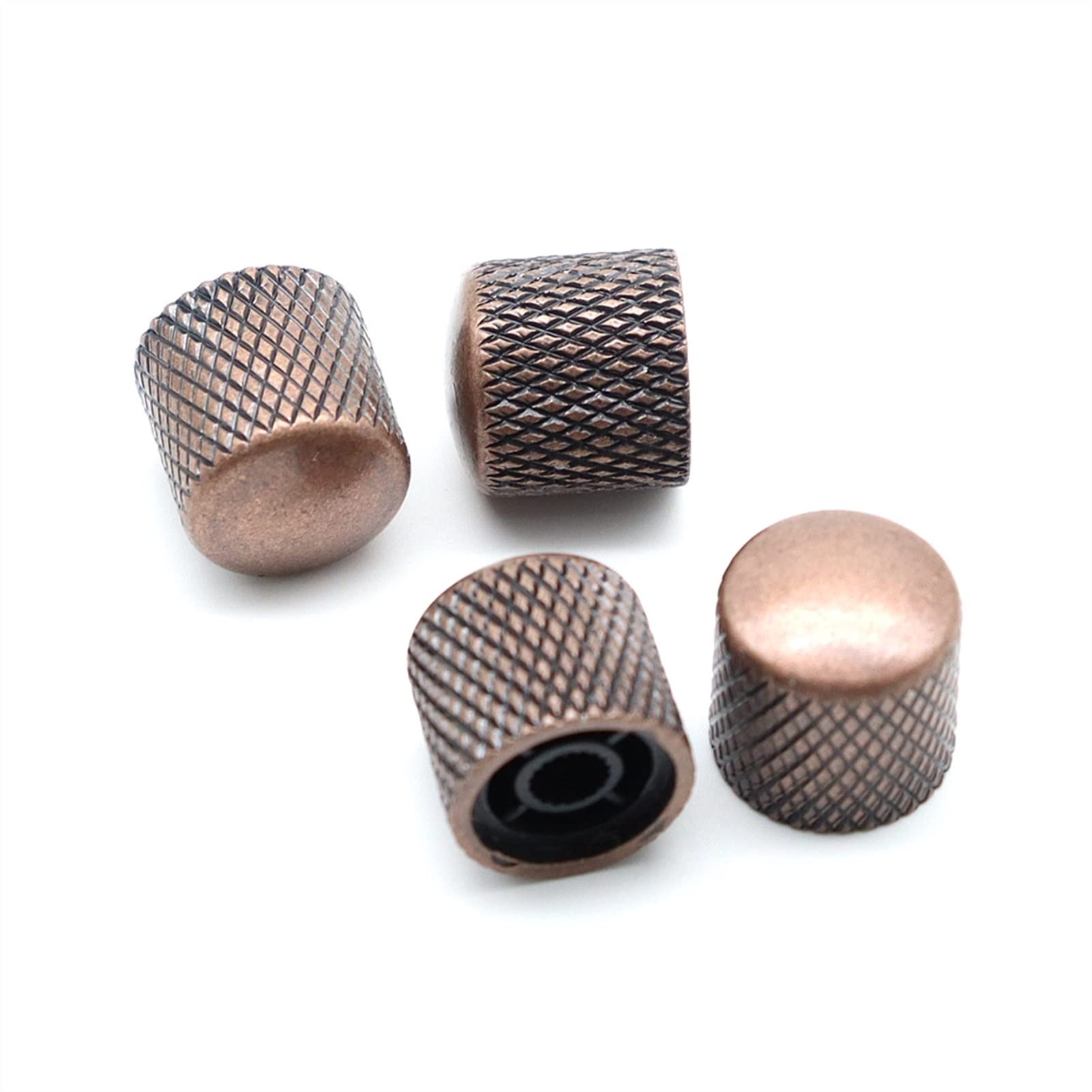 4 Pcs Metal Dome Guitar Knobs 6mm Volume Tone Control Knobs for Electric & Bass Guitar - Perfect for DIY Repairs, Upgrades & Customization