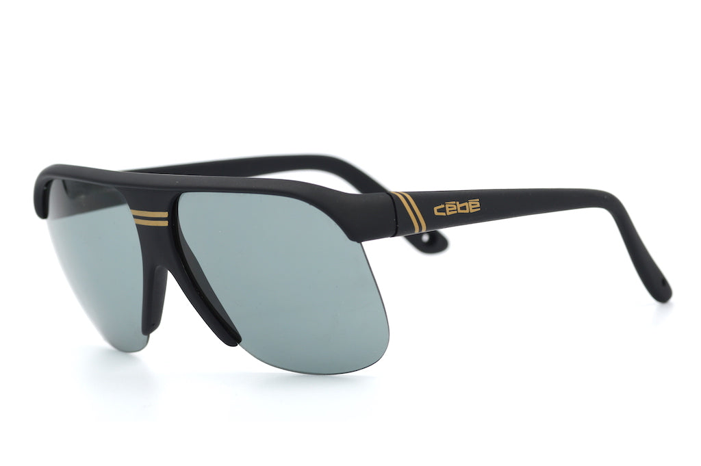Cebe Matte Black Sunglasses - Polarized UV Protection for Men & Women - Stylish Outdoor Sports & Driving Shades
