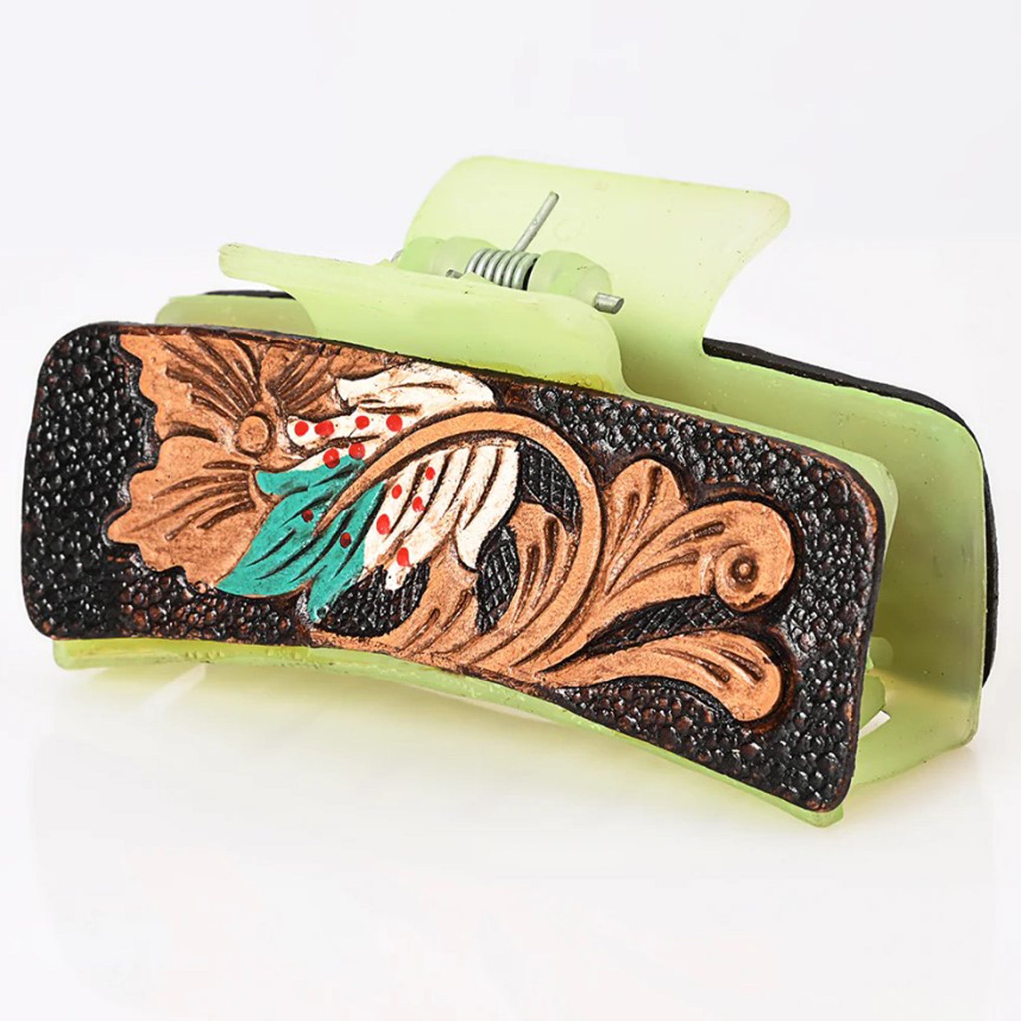 American Darling Floral Painted Hair Clip - Vintage Style Hair Accessory for Women & Girls - Perfect for Weddings, Parties & Everyday Wear