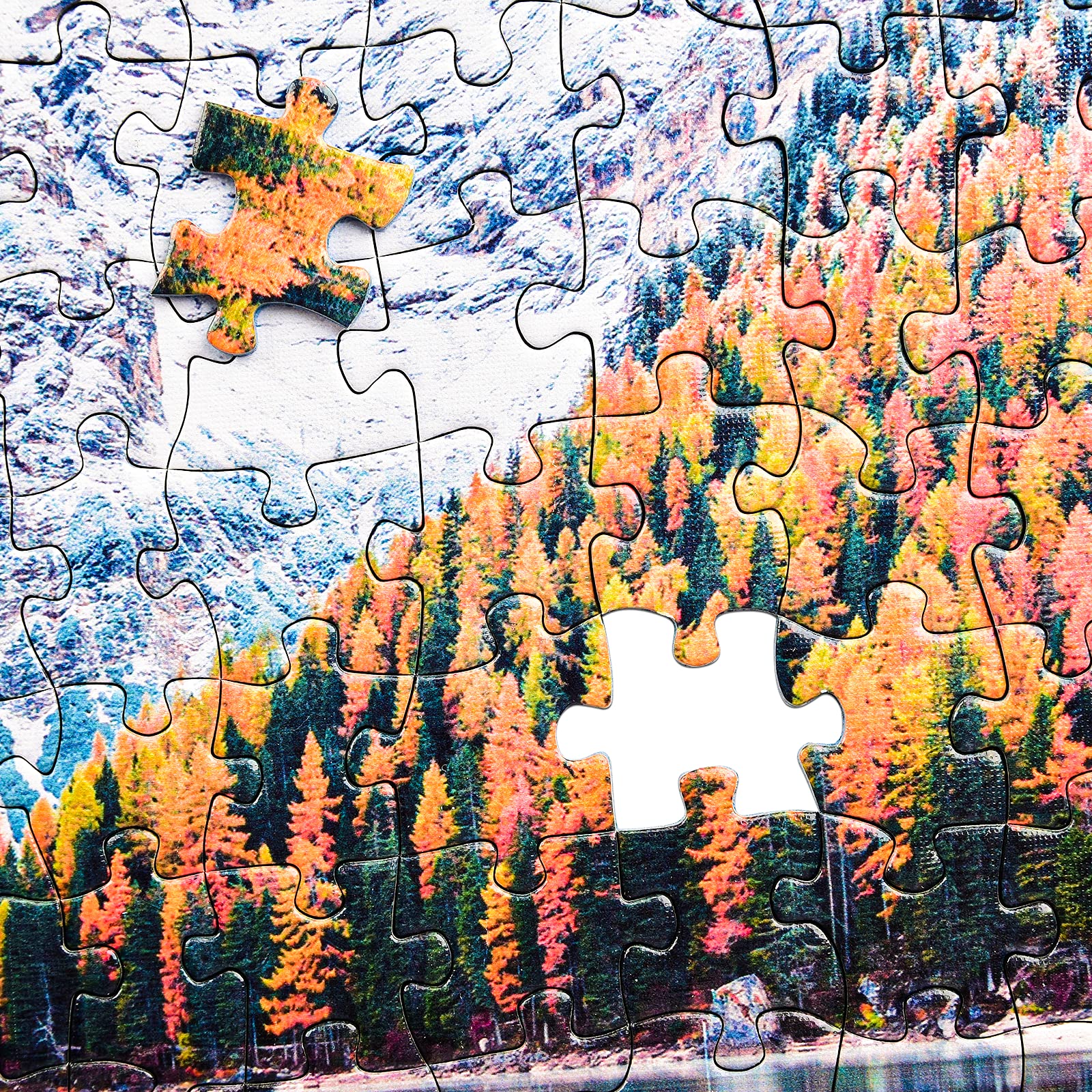 Rocorose 1000-Piece Jigsaw Puzzle - Autumn Scenery of Italian Alps Naturpark - Challenging Floor Puzzle for Kids & Adults - Perfect for Family Game Night & Stress Relief