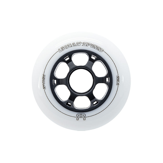 FR Urban 90mm High Performance Inline Skate Wheels - 4 Pack Set for Speed Skating, Fitness Rollerblading & Outdoor Recreation