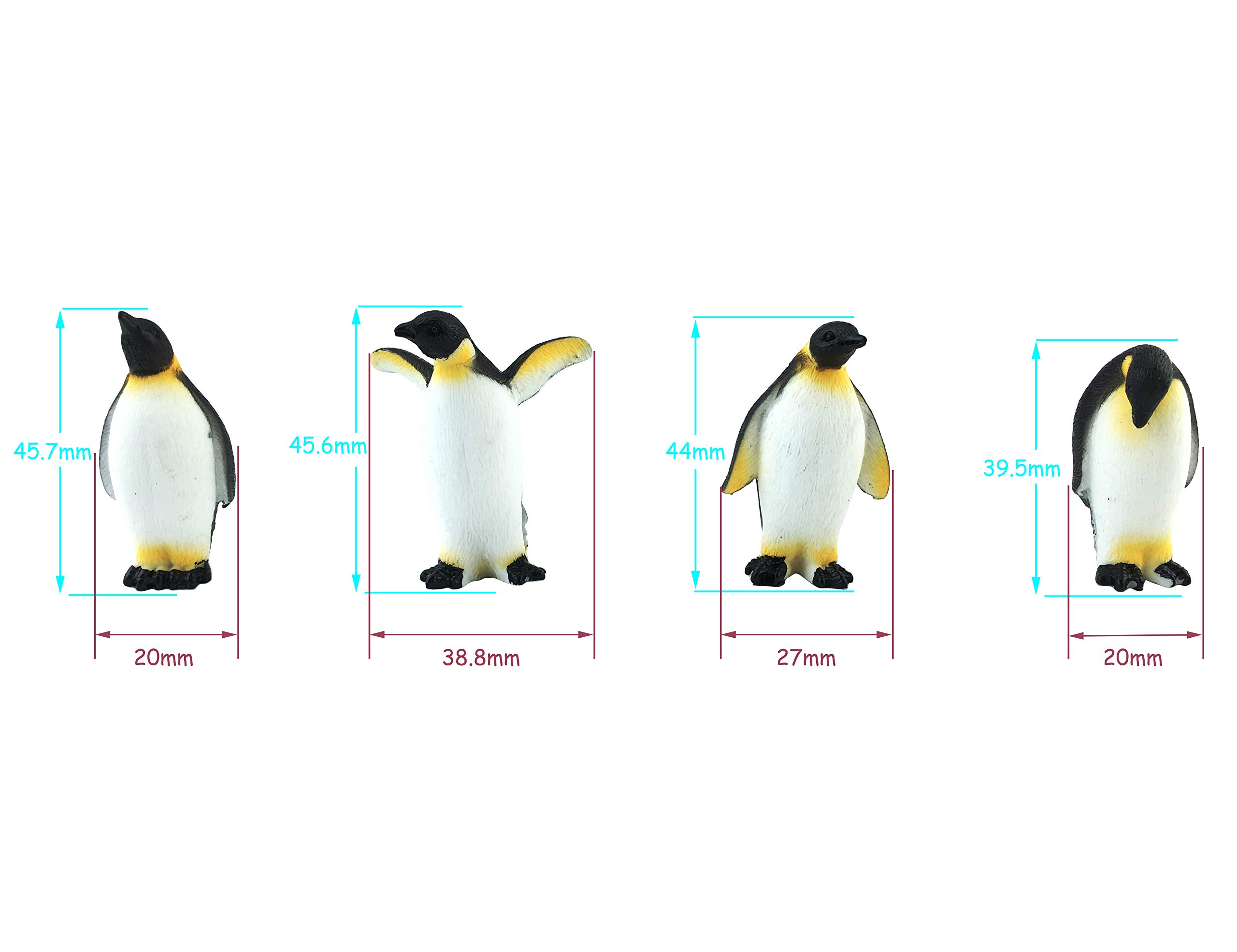 8PCS Mini Penguin Figurines - Fairy Garden Decor, Miniature Animals for Plant Pots, Bonsai & DIY Crafts | Perfect for Fairy Gardens, Terrariums & Home Decor