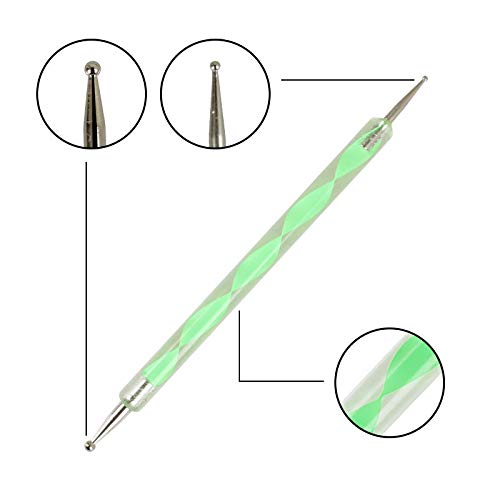 100 Sheets Blue Carbon Transfer Tracing Paper & 5 Ball Embossing Styluses - 9x13 Inches for Art, Crafts, DIY Projects on Paper, Wood, Canvas - Perfect for Scrapbooking, Calligraphy & Decorative Designs