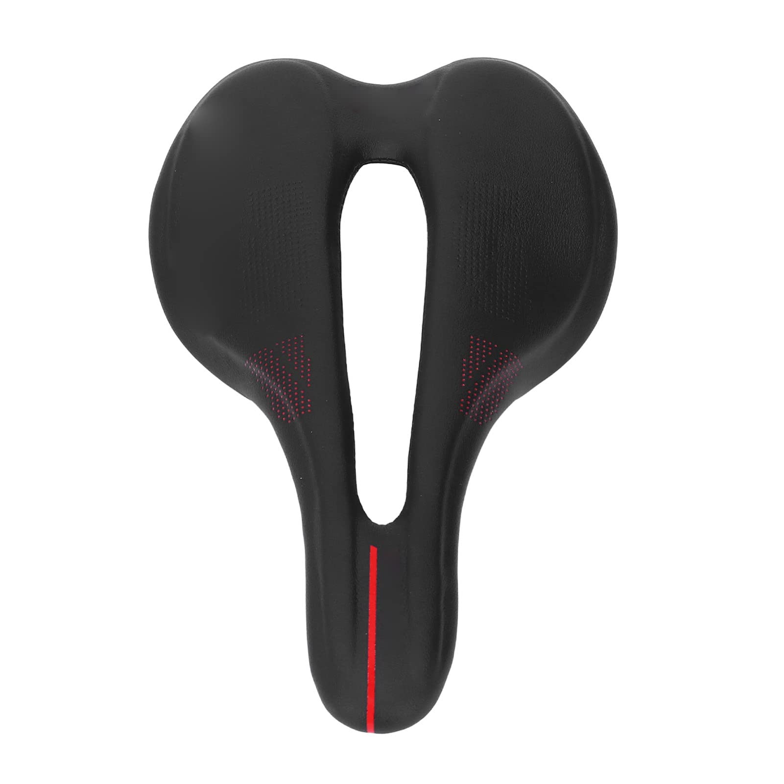 Alomejor Comfortable Shock-Absorbing Bicycle Saddle - PU Microfiber Leather Bike Seat for Mountain & Road Bikes | Perfect for Long-Distance Cycling, Commuting & Outdoor Adventures
