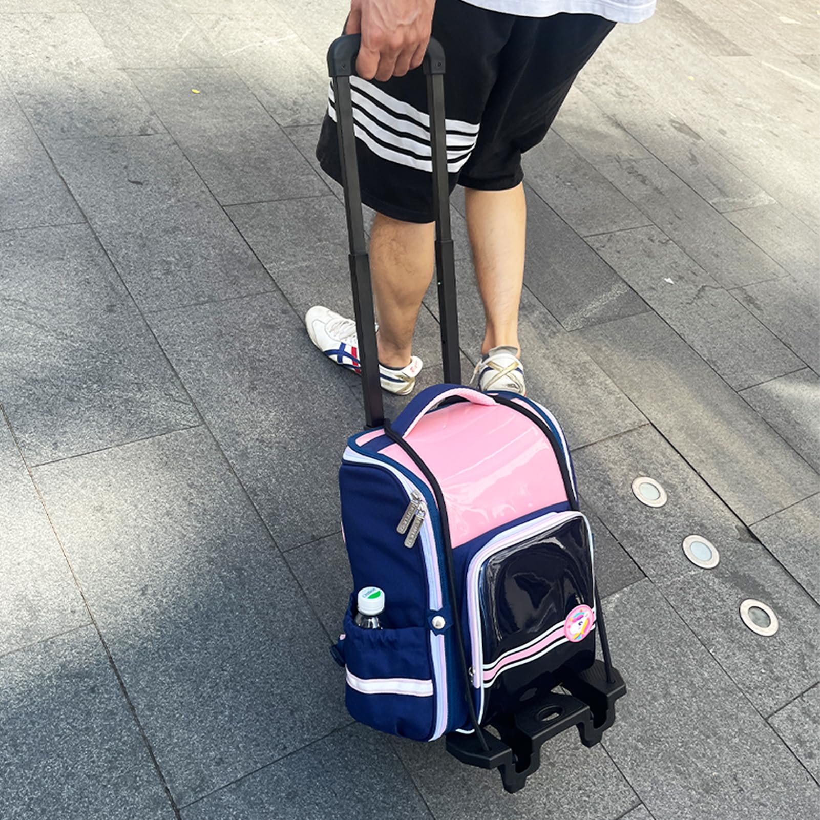 Portable Folding Luggage Cart - Heavy Duty Hand Truck with 2 Elastic Straps for Travel, Office, Moving & Shopping | Perfect for Backpacks, Suitcases & Groceries