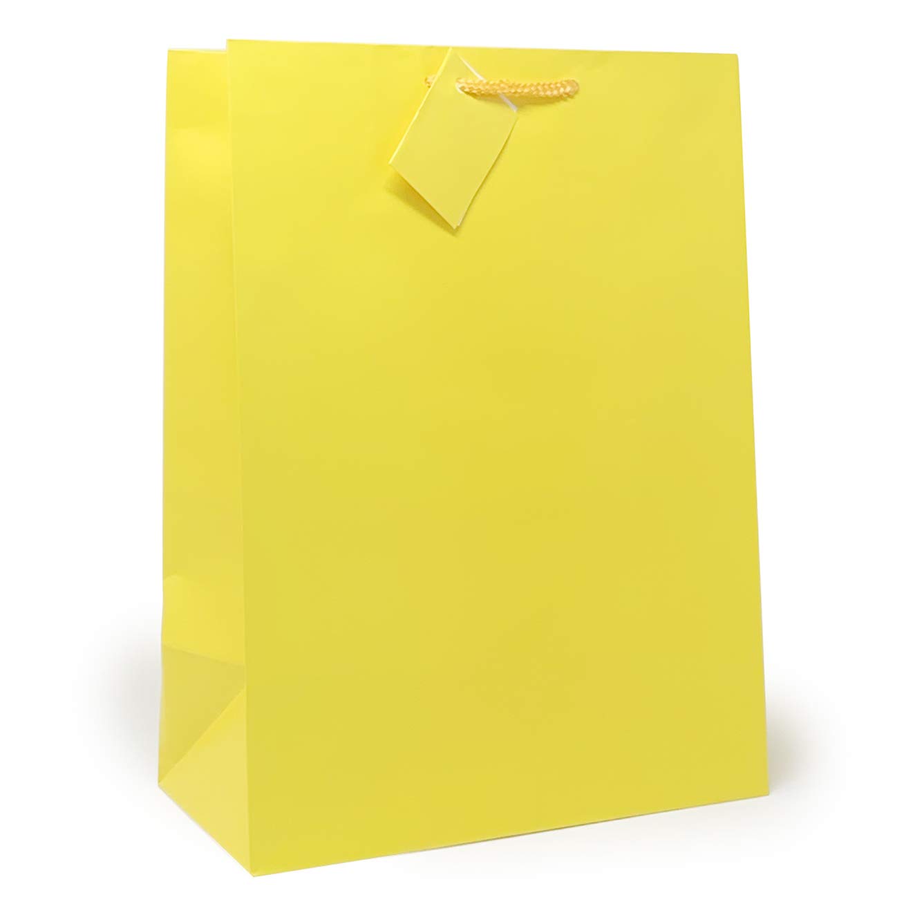 Allgala X-Large Yellow Gift Bags with Handles - 12 Pack (17x12x4 Inch) for Birthday, Wedding, Party, Baby Shower & Christmas - Perfect for Gift Wrapping, Party Favors & Holiday Celebrations