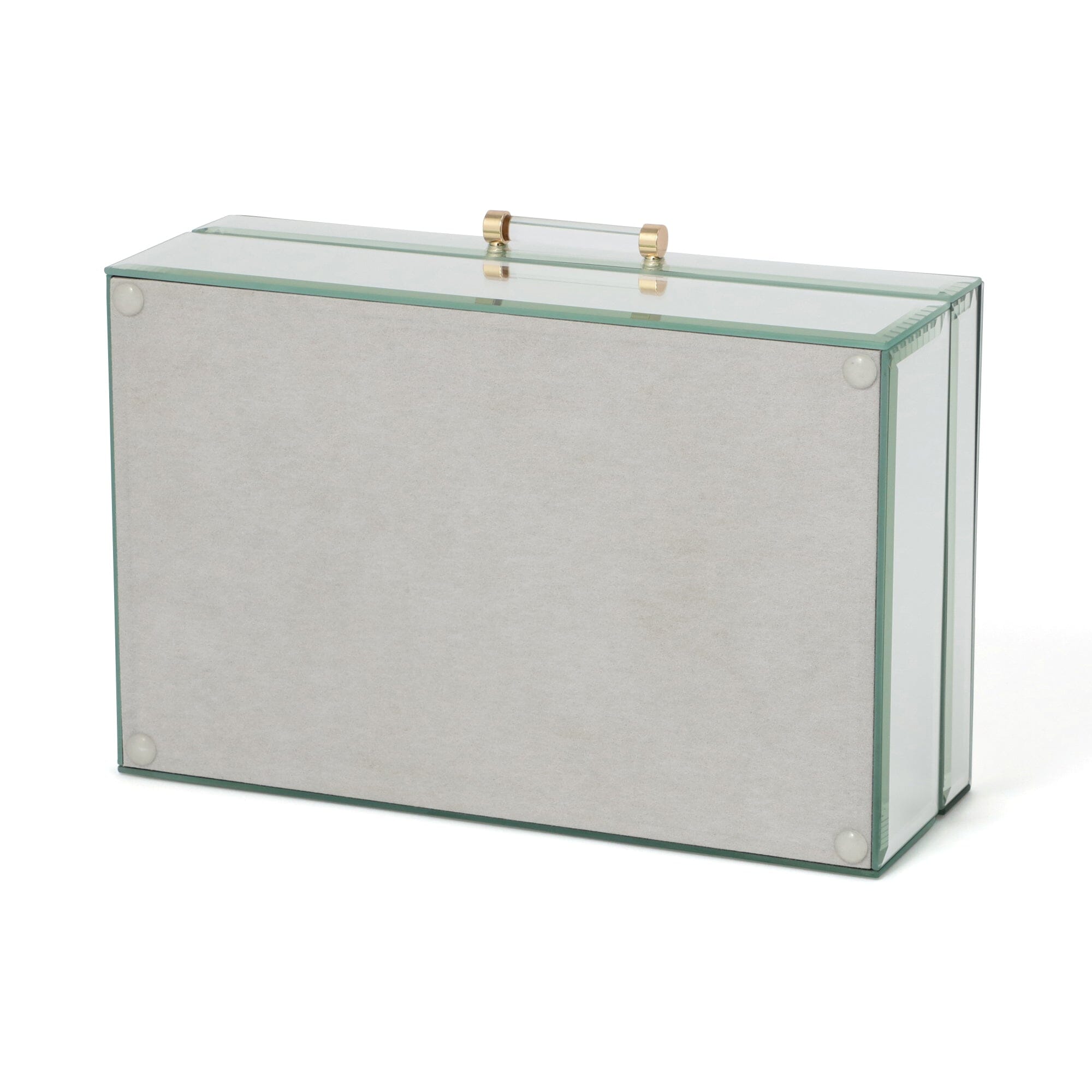 Large Mirror Jewelry Box - Elegant Organizer for Necklaces, Rings & Earrings - Perfect for Dressing Table & Travel