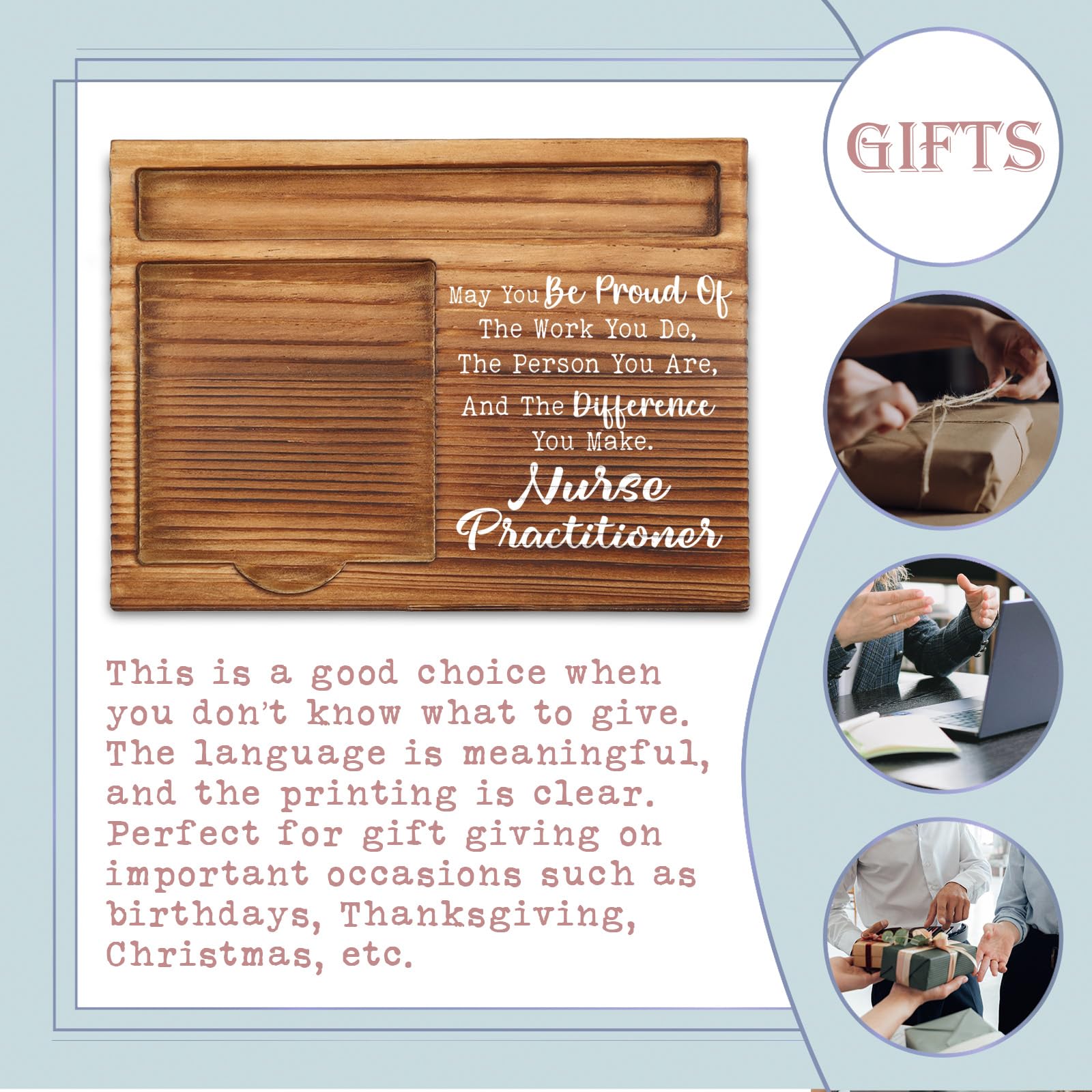Premium Nurse Practitioner Appreciation Gifts - Thank You NP Gifts for Women & Men - Self-Stick Note Pad Holder for Office Desk Decor - Perfect for Medical Professionals, Clinics & Healthcare Workplaces