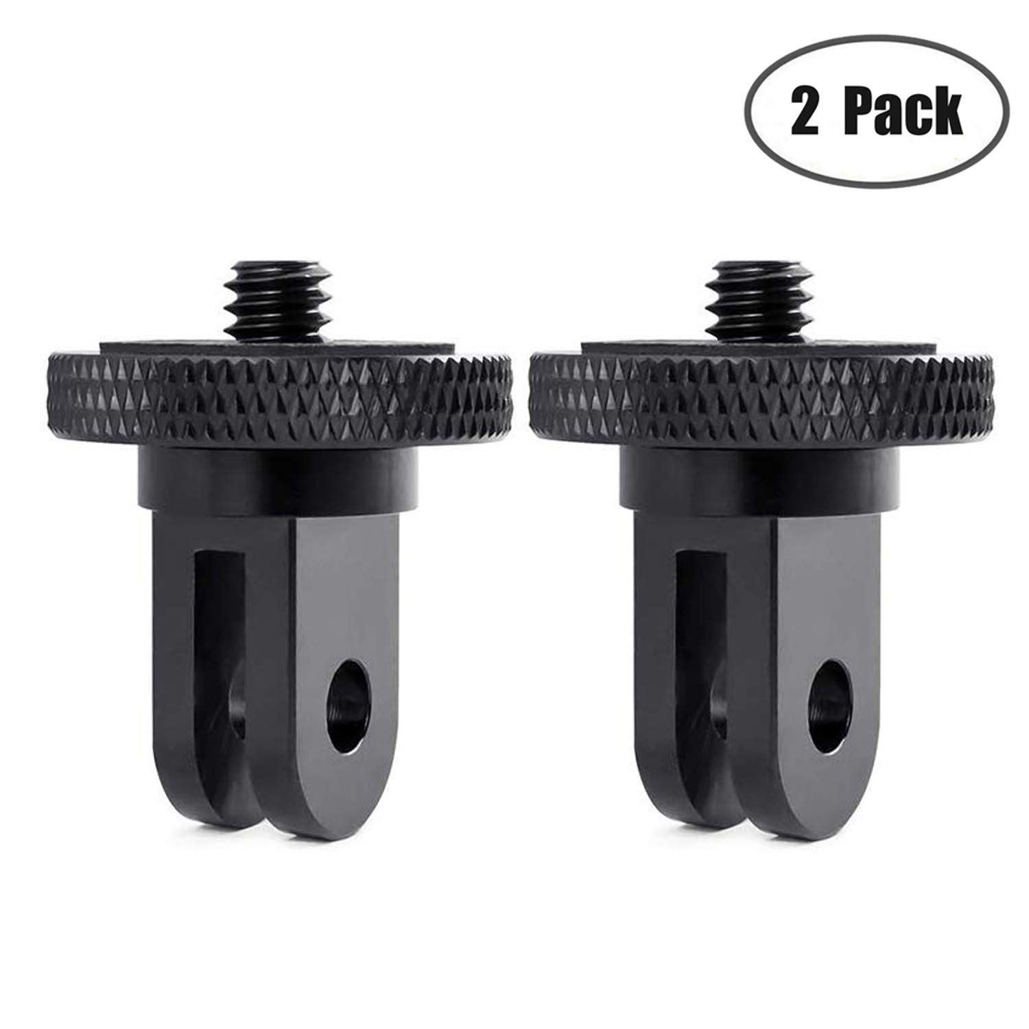 2-Pack 1/4-20 Screw Tripod Mount Adapter for GoPro Hero10/9/8, Insta360 ONE X4/X3/X2/Go 2, DJI OSMO Action - Universal Action Camera Accessories for Vlogging, Travel & Outdoor Adventures