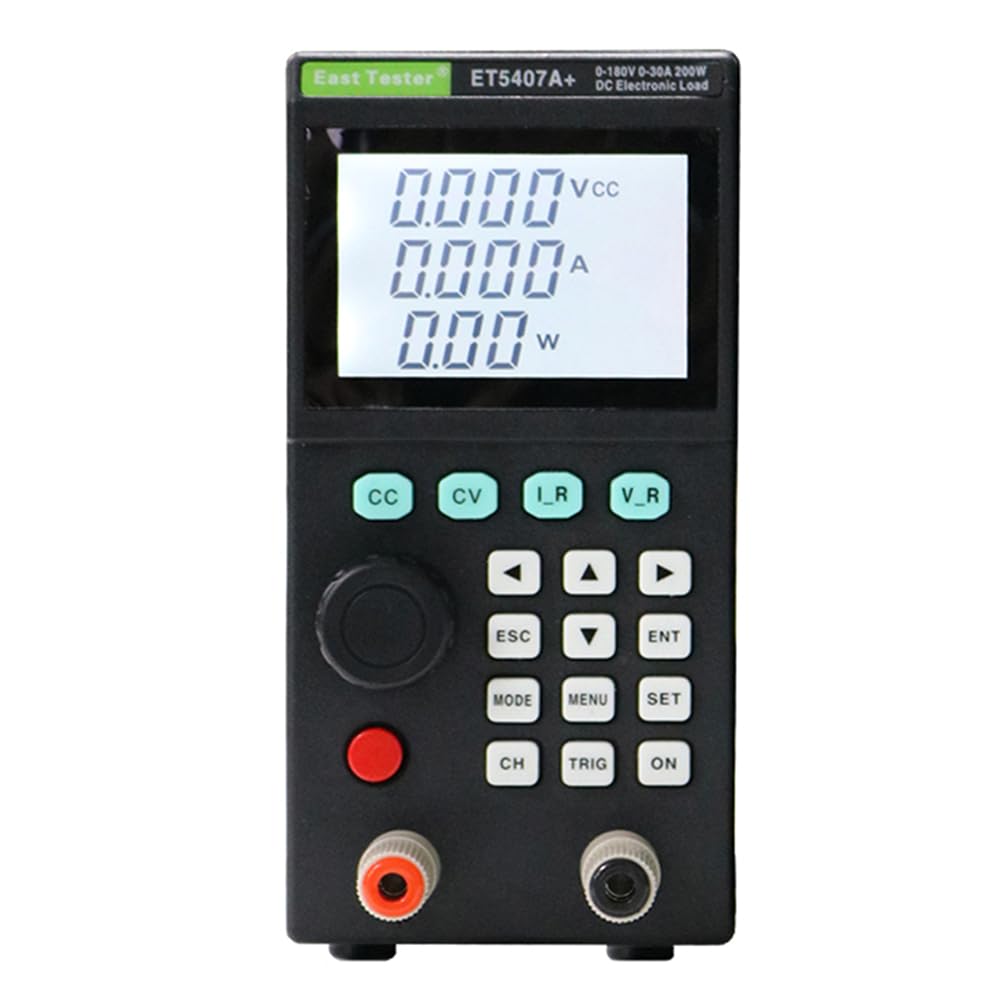 ET5407A+ Programmable DC Electronic Load Tester - Battery Capacity Detector with Constant Current/Voltage for Power Supply, USB, Switch & Charger Testing | Perfect for Lab, DIY Electronics & Industrial Applications