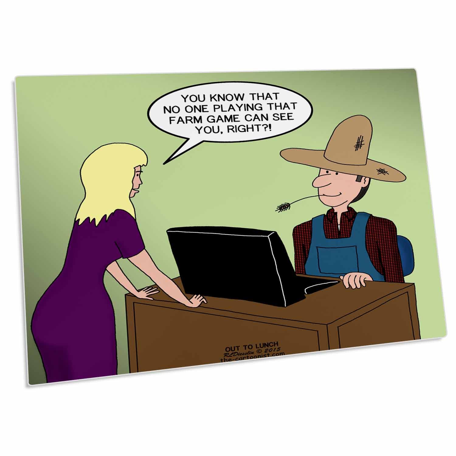 3D Rose Social Media Farm Games Themed Desk Pad Place Mats - Non-Slip Mouse Pad & Table Protector for Office, Gaming, and Home Decor (dpd-221235-1) - Perfect for Computer Workstations, Dining Tables, and Farmhouse Style Decor