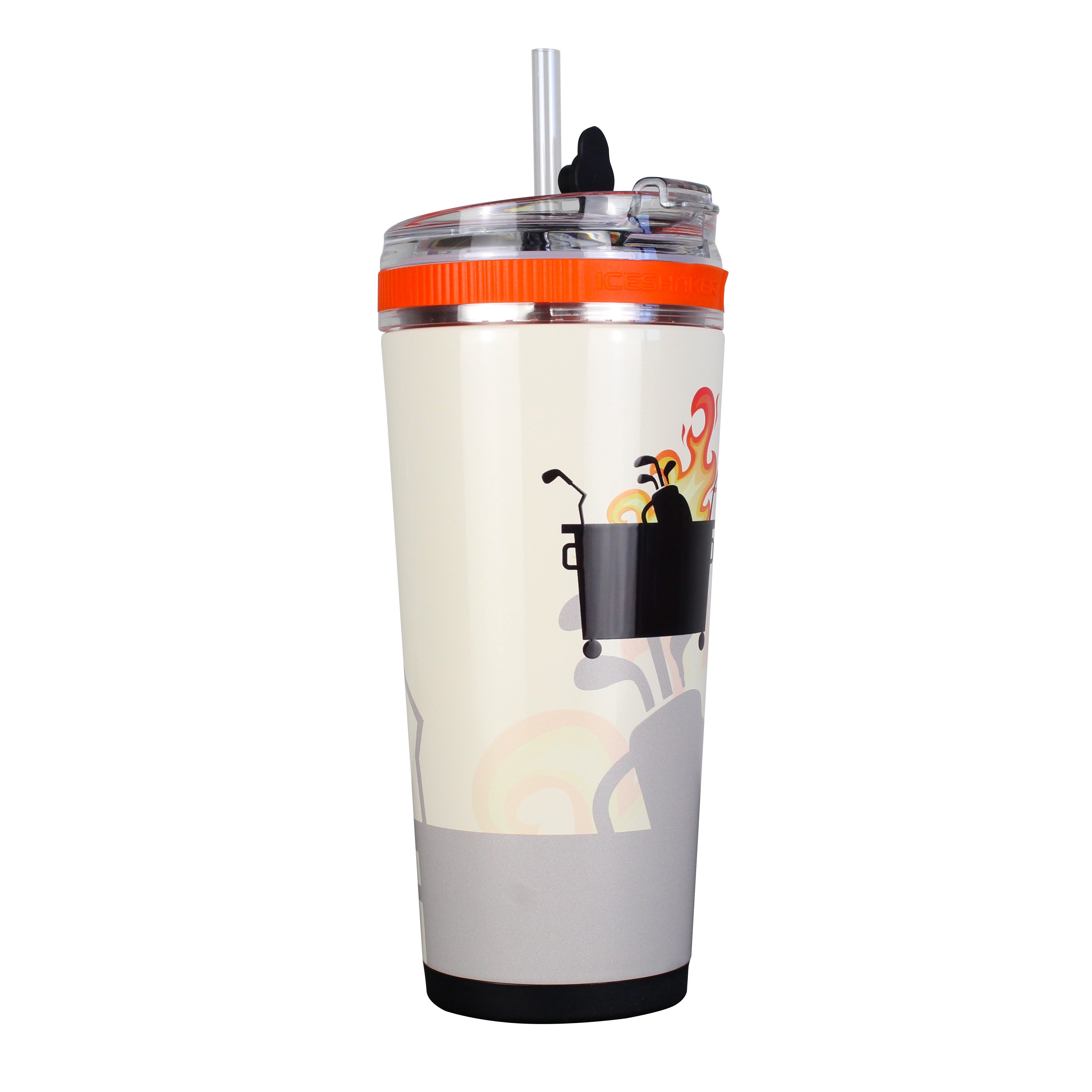 26oz Flex Bottle - Leak-Proof & Durable Water Bottle for Gym, Hiking & Outdoor Activities | Dumpster Fire Design - Perfect for Workouts, Camping & Everyday Use